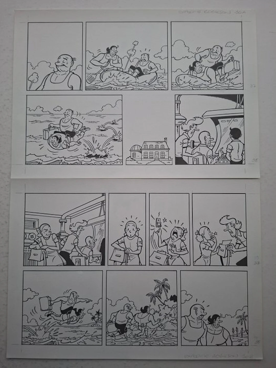 Luc Morjaeu - 1 Original page - Suske en Wiske...