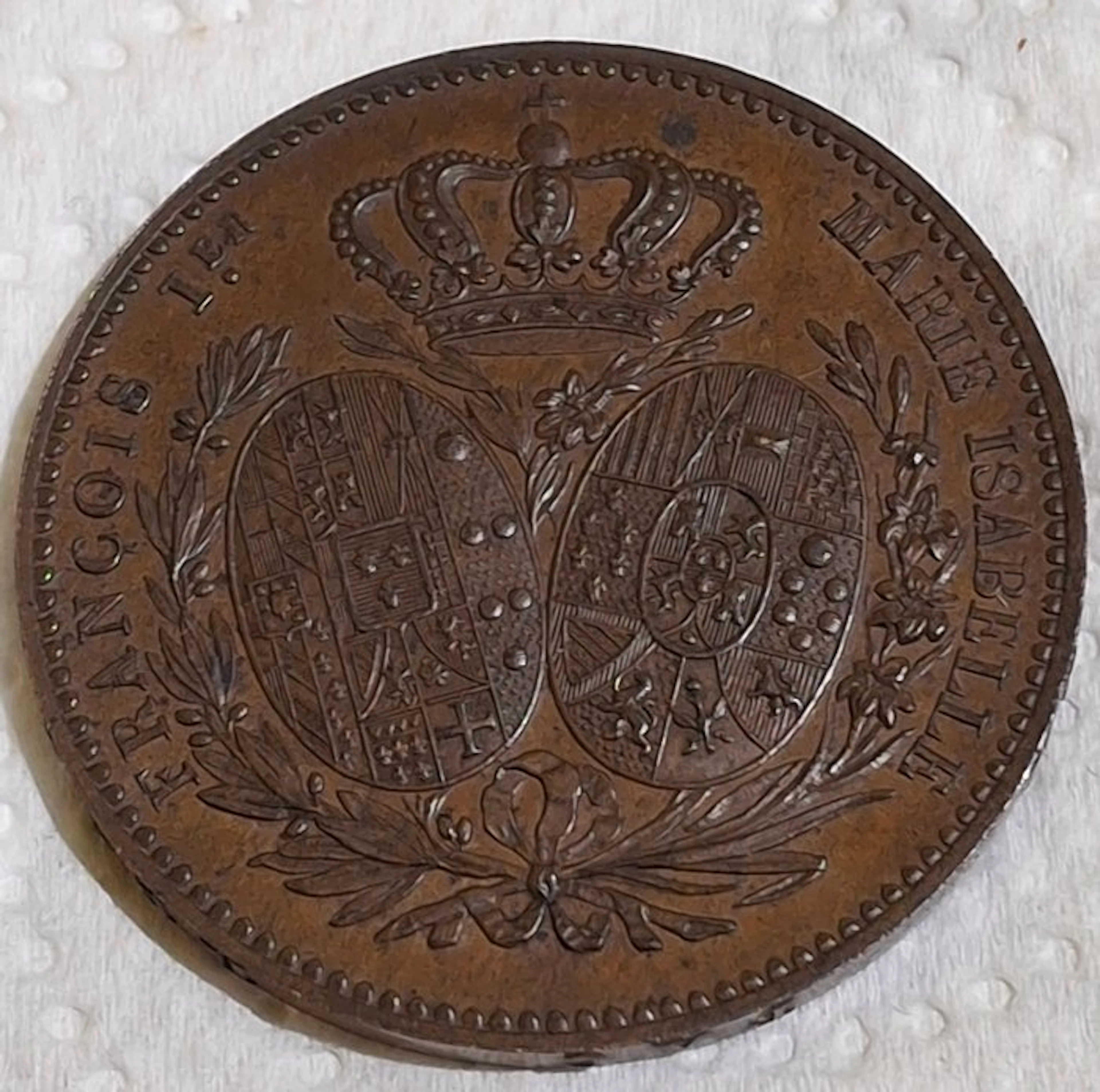 Italy, France. Medal 1830 Visita Re alla Zecca di Parigi