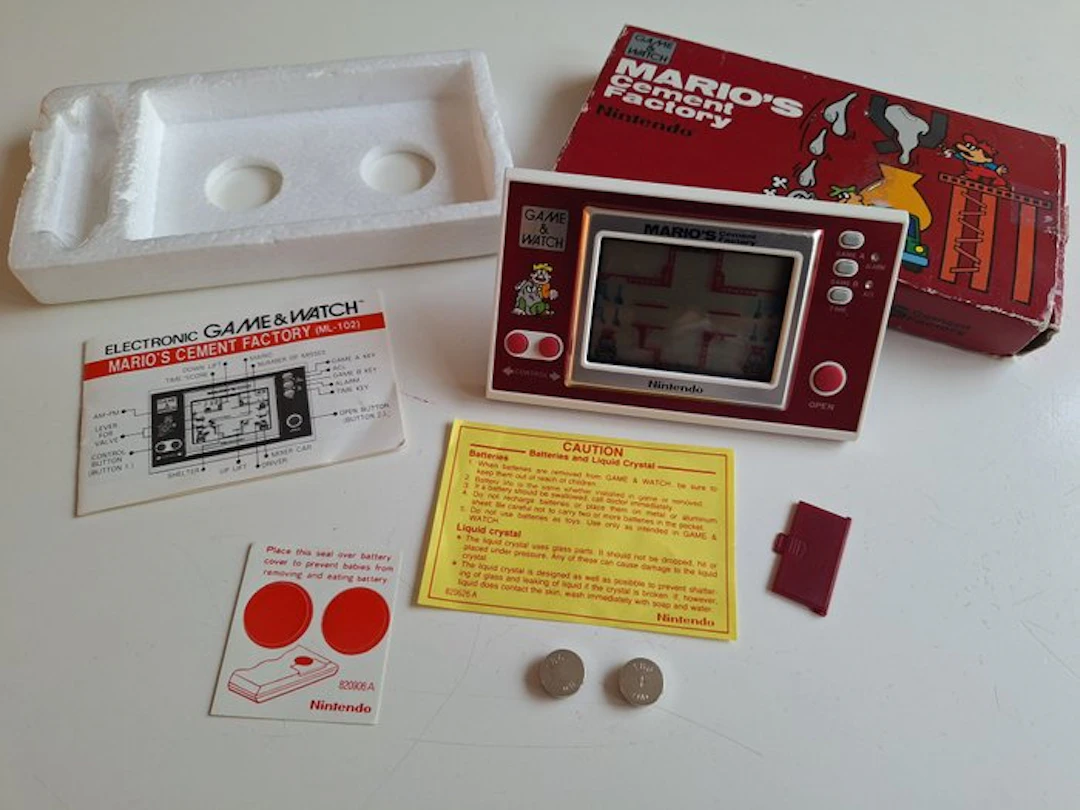 Nintendo - Game & Watch - Mario's Cement Factory - Video game