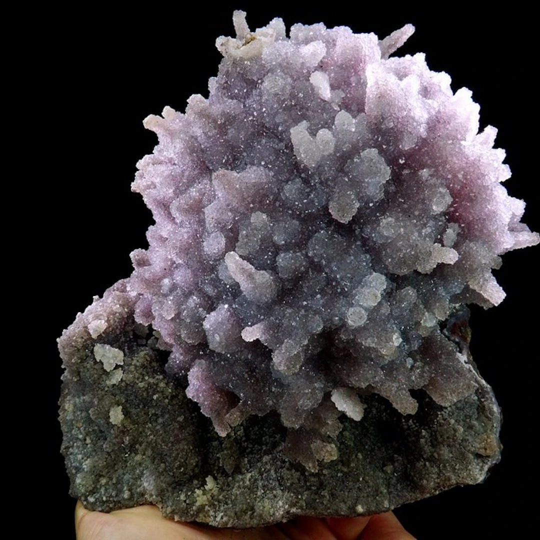Amethyst flower (after Anhydrite spray?) - Sidi Rahal
