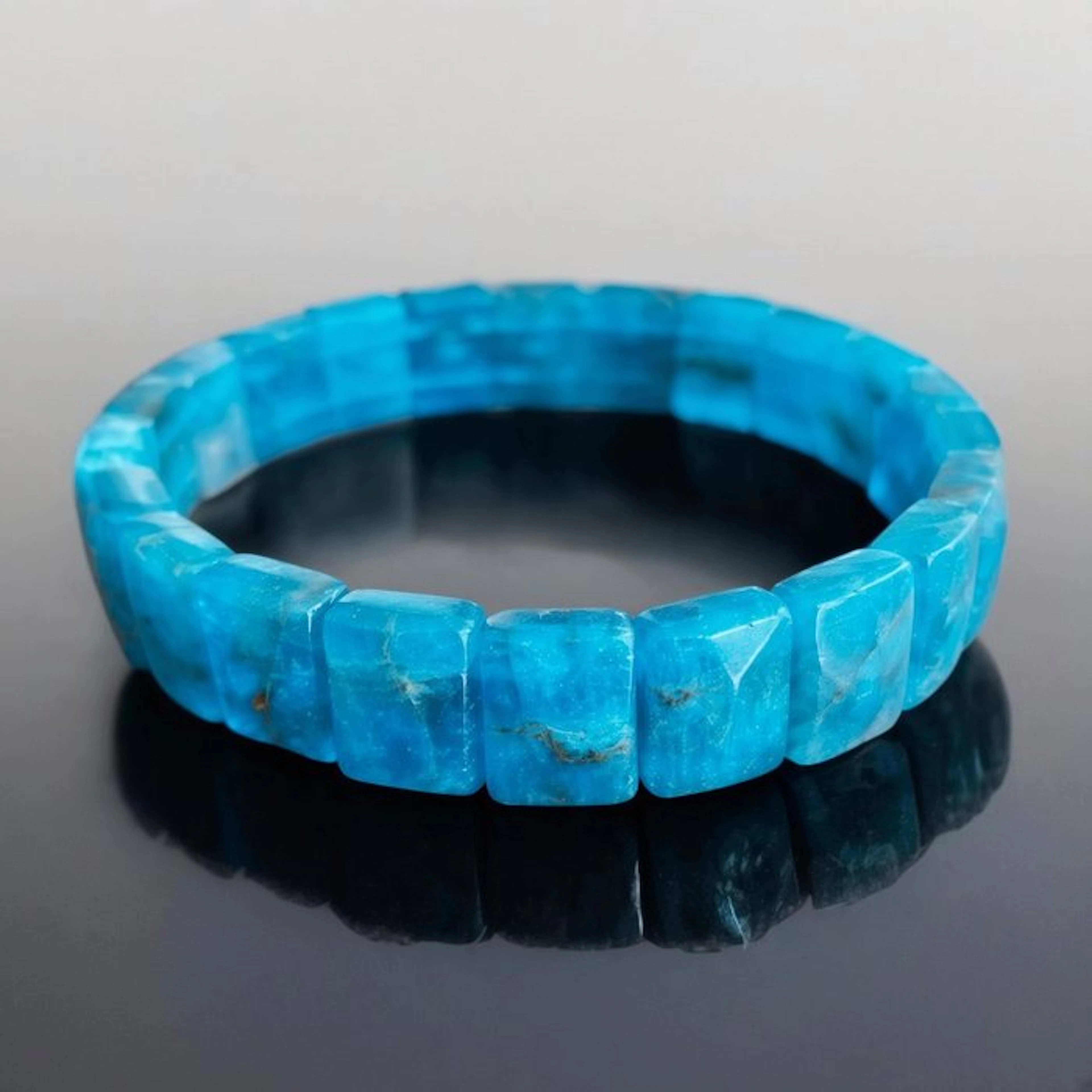 Premium blue apatite bracelet