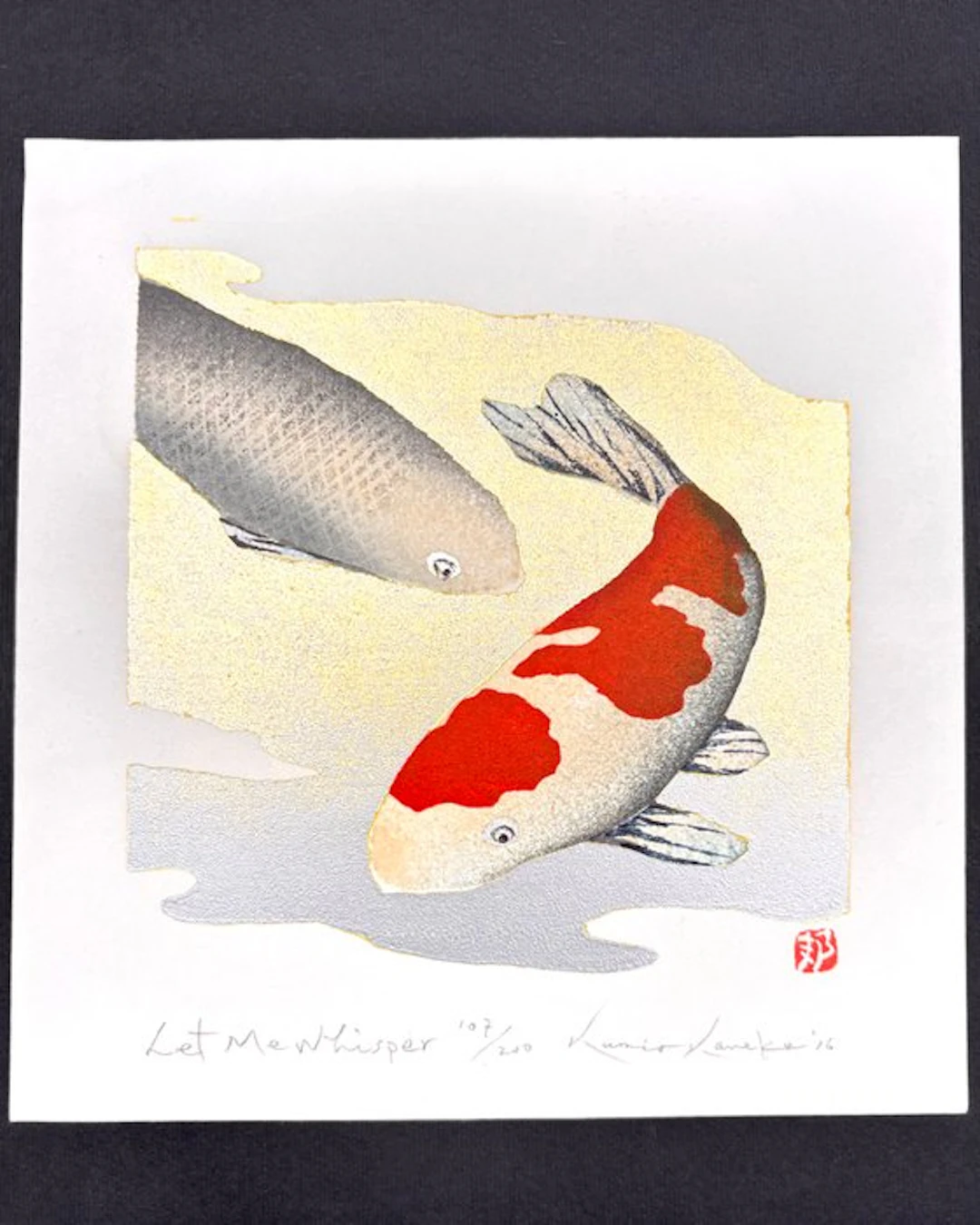 "Let Me Whisper" - Fortune Carp Koi fish - Limited editon...