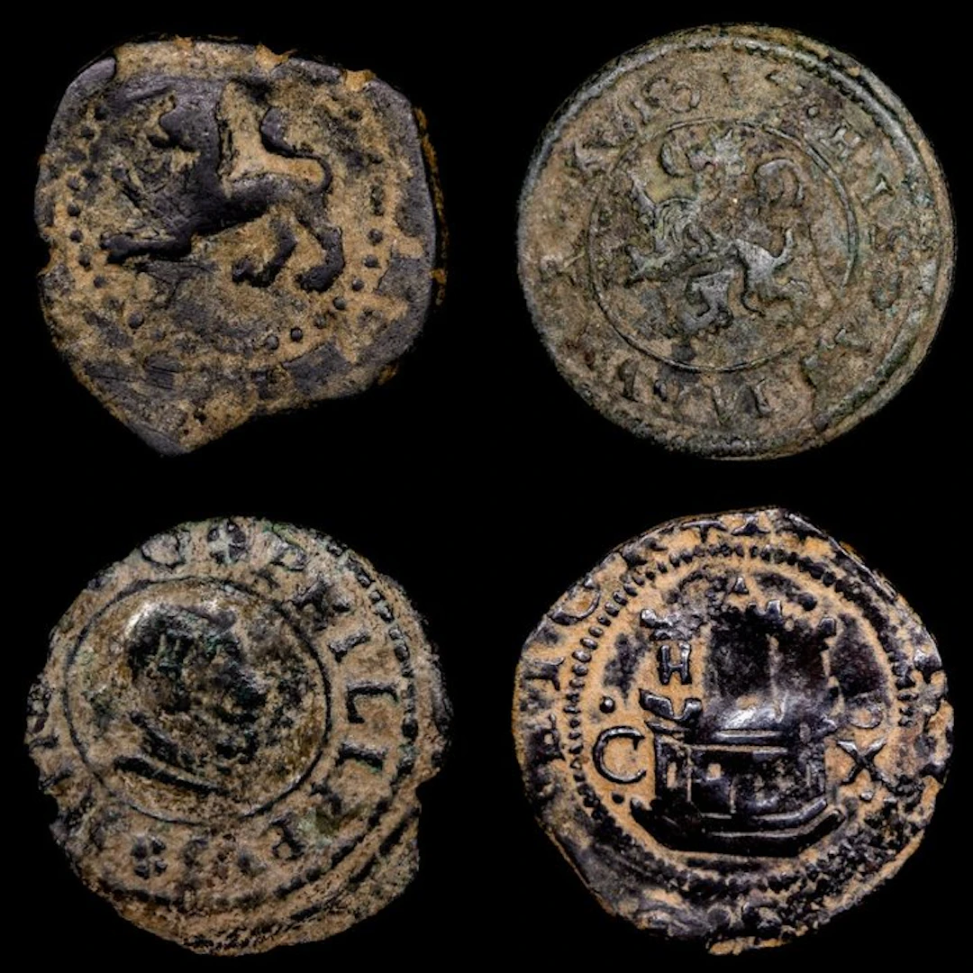 Spain. Felipe II. 2 Maravedís Siglo XVI y XVII (No reserve price)