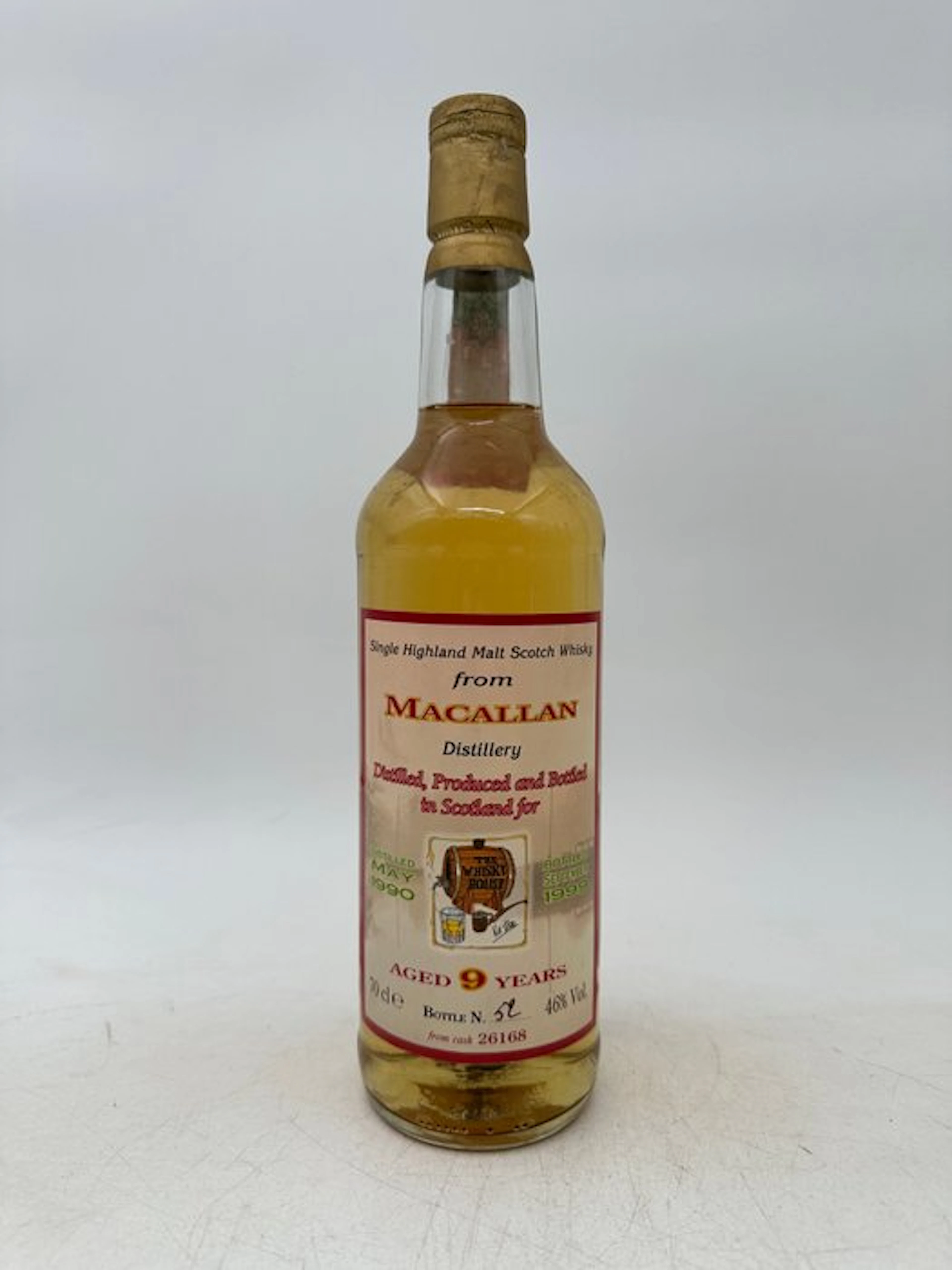 Macallan 1990 9 years old The Whisky House Kik Bar - b. 1999 - 70cl