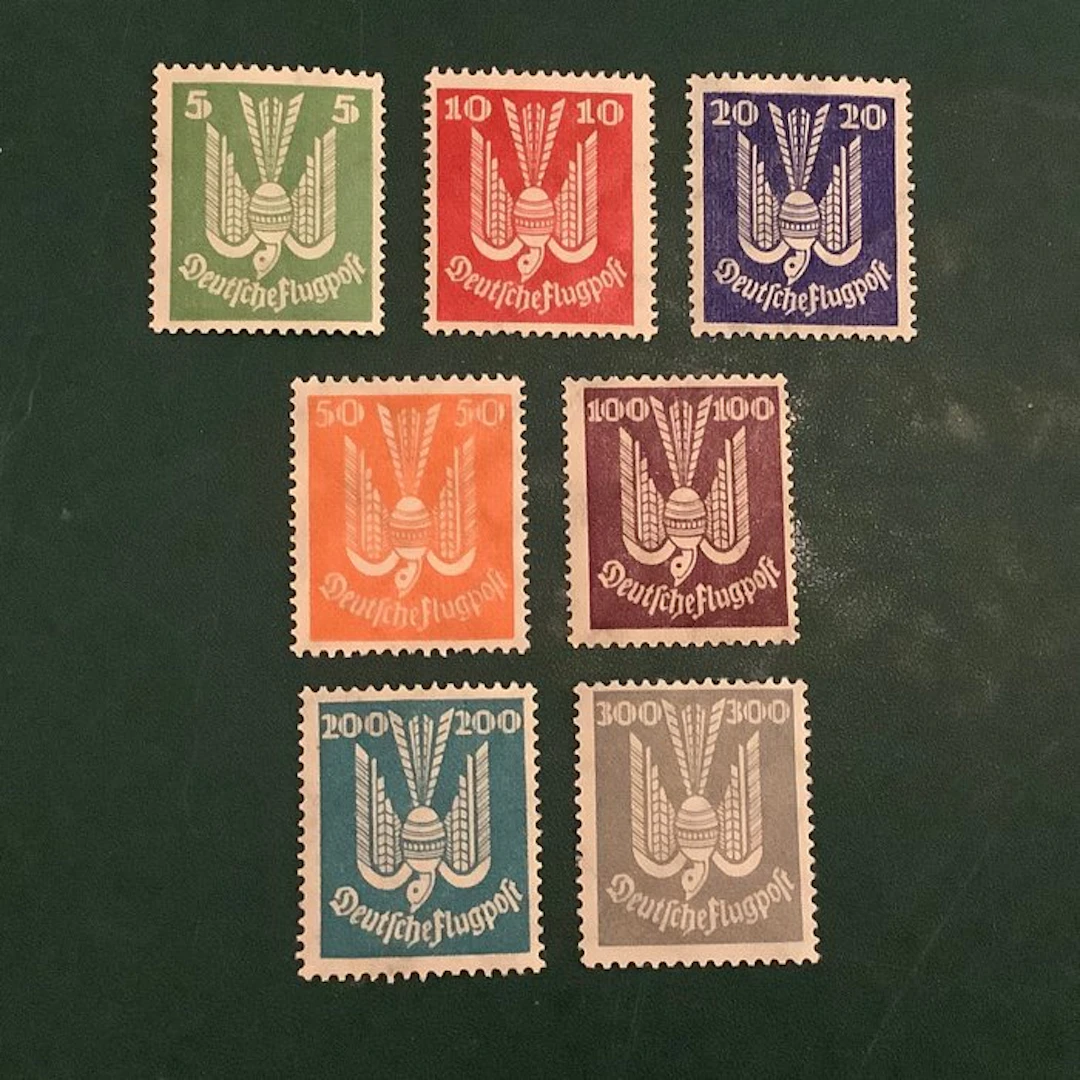 German Empire 1924 - Wood Dove - MNH - Michel 344/350