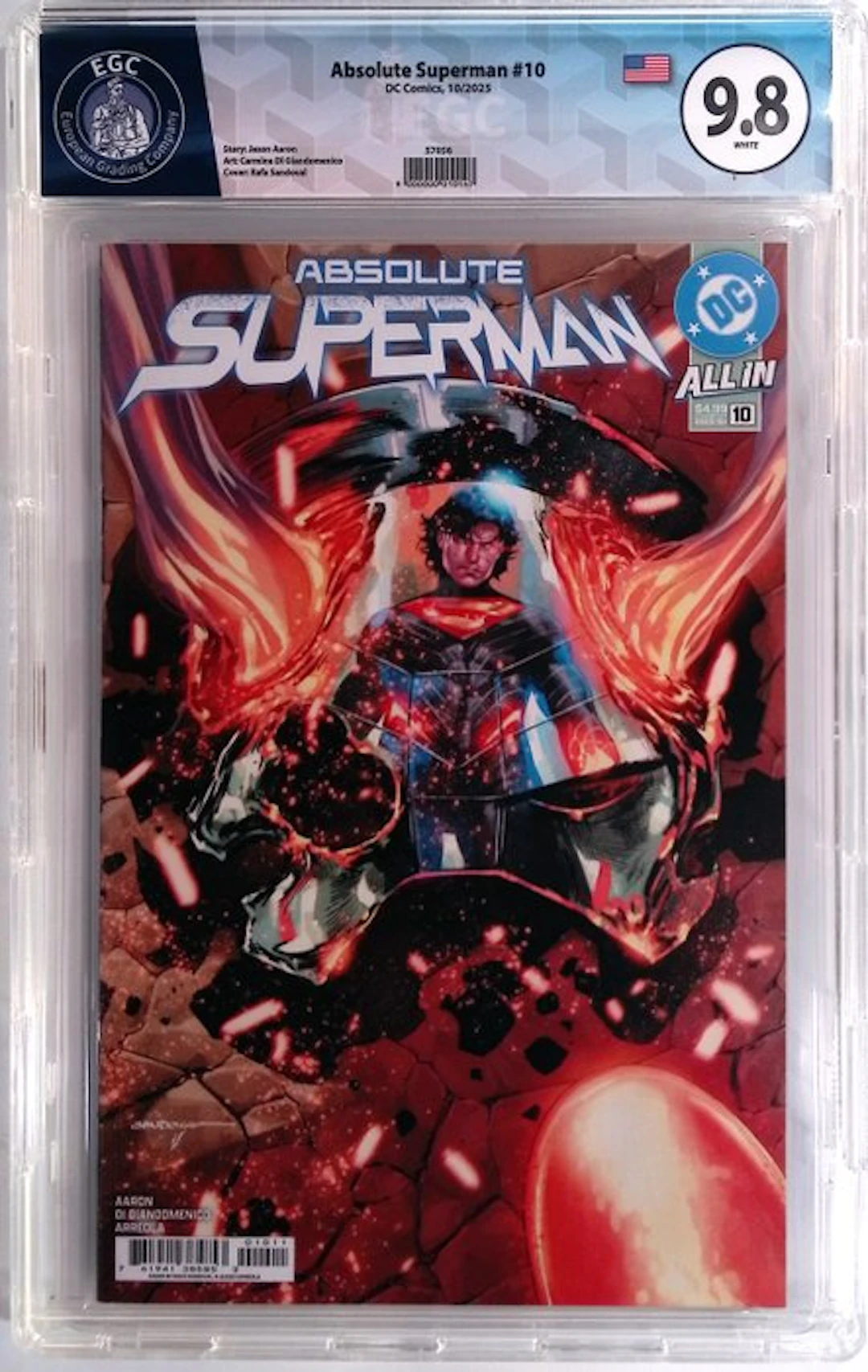 Absolute Superman #10 - EGC 9.8 - 1 Graded comic - First edition - 2025