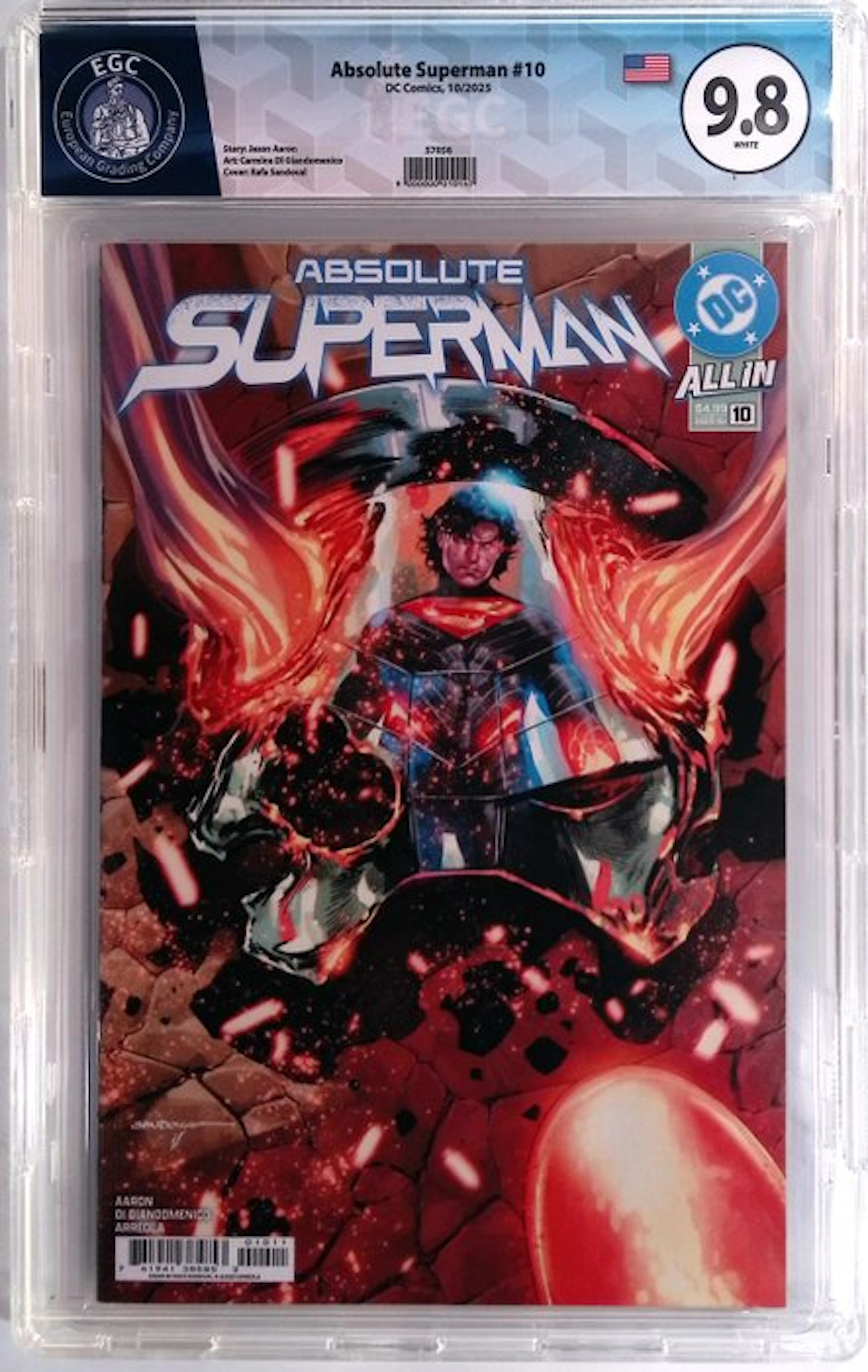 Absolute Superman #10 - EGC 9.8 - 1 Graded comic - First edition - 2025