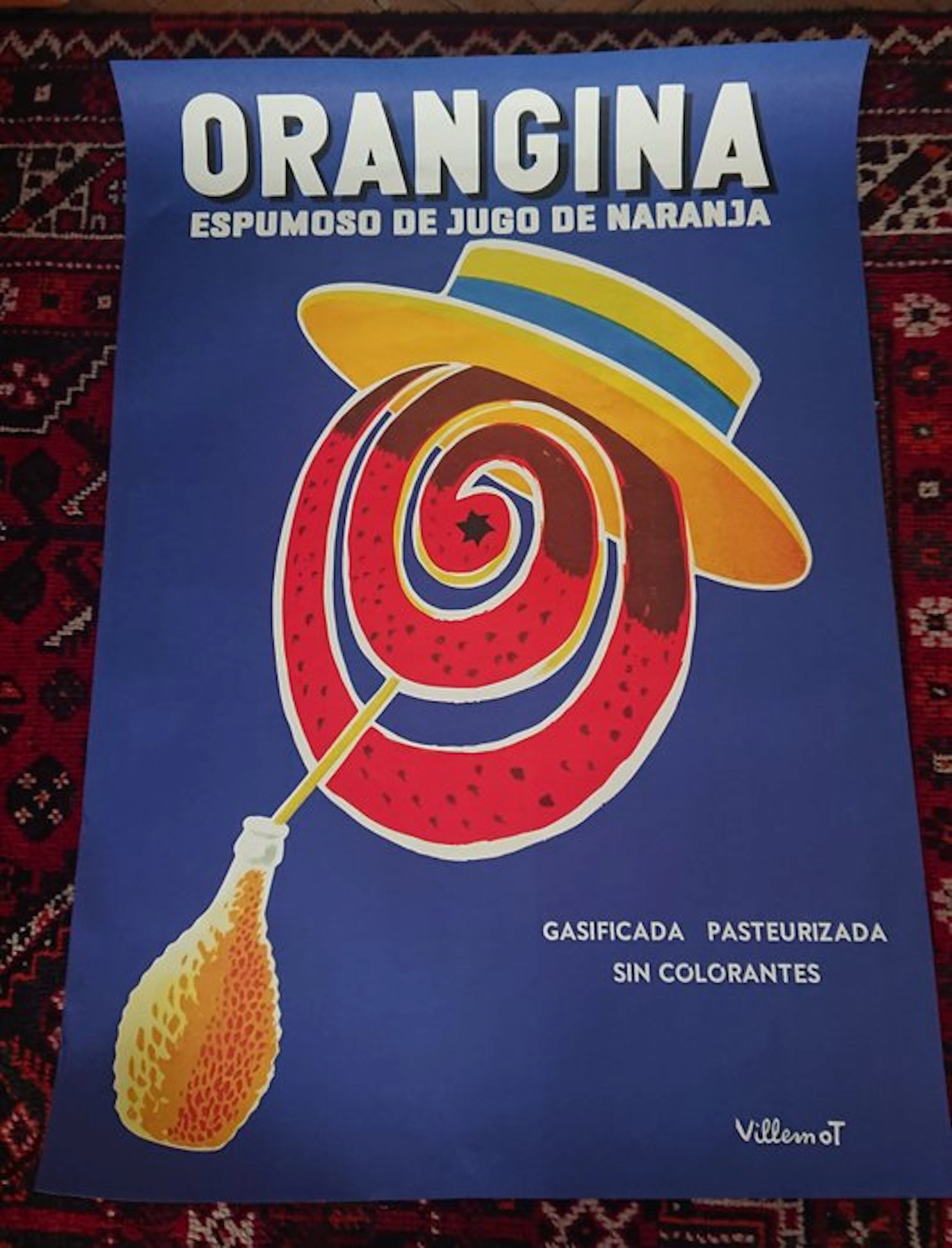 Bernard Villemot - Orangina,póster de Villemot archivo dr.Trigo, - 1990s