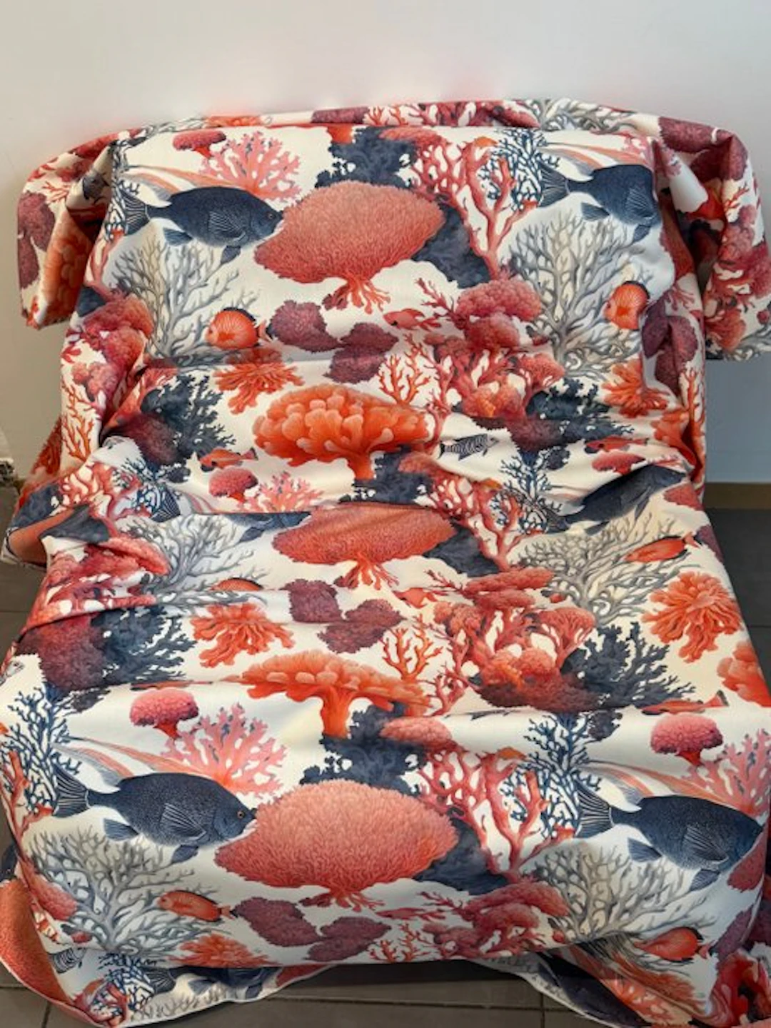 Cotton upholstery fabric GCFabrics – Marine motif with...