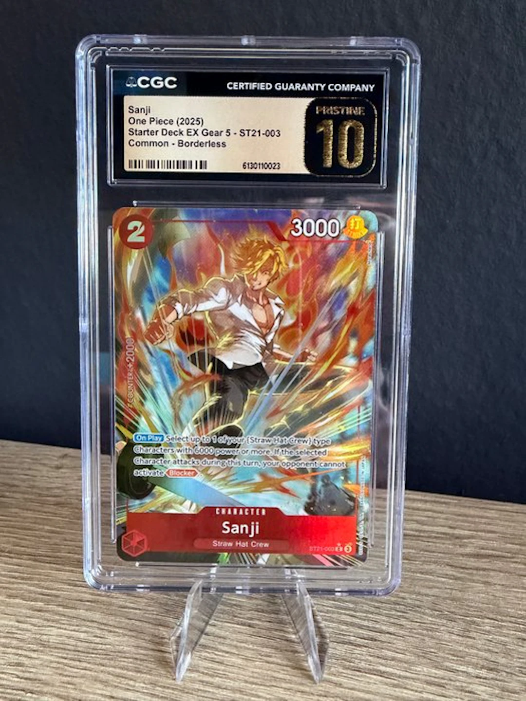 Bandai - 1 Graded card - One Piece - Sanji ST21-003...