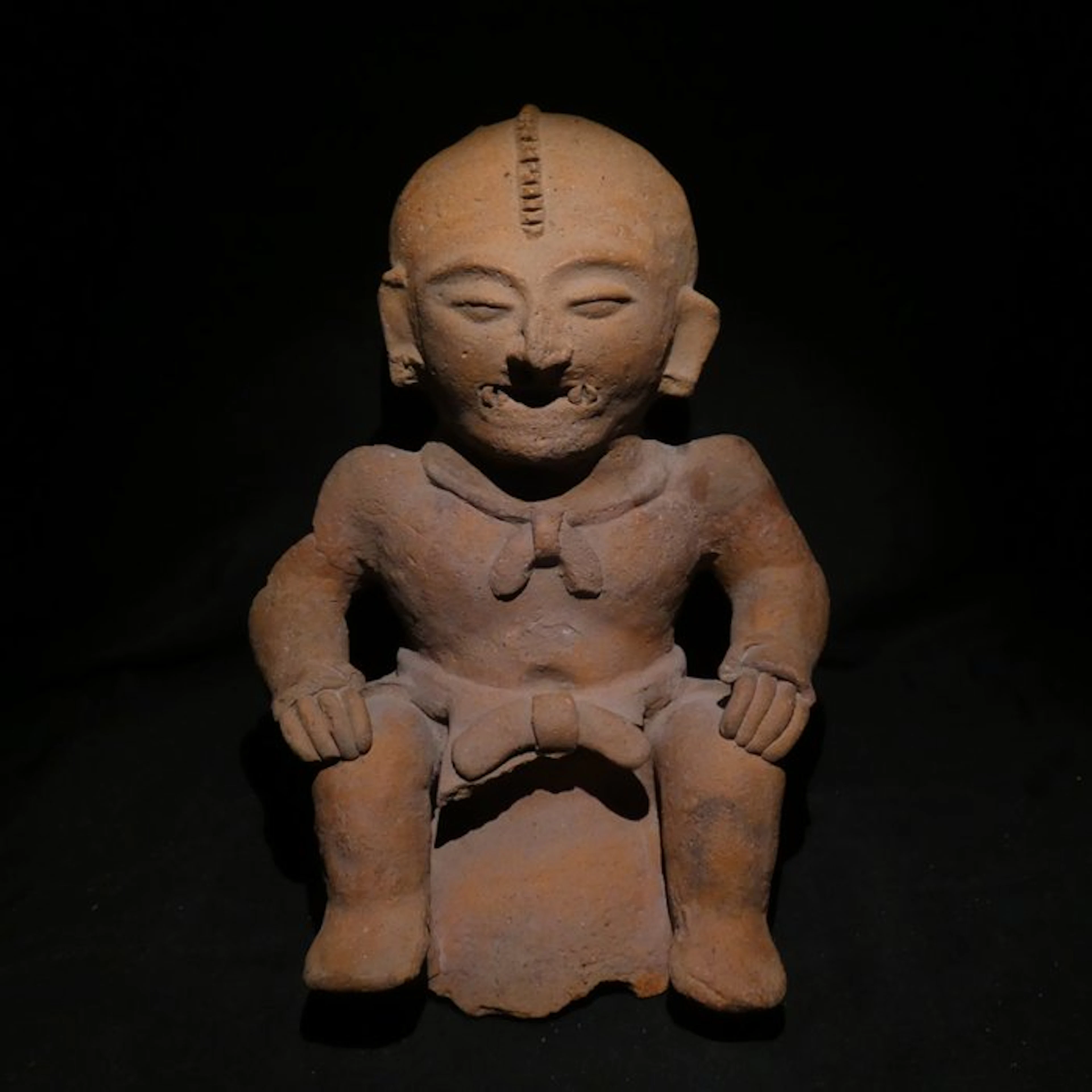 Veracruz, Terracotta Figure. 34,5 cm H. Spanish Import License. 300 - 900 AD
