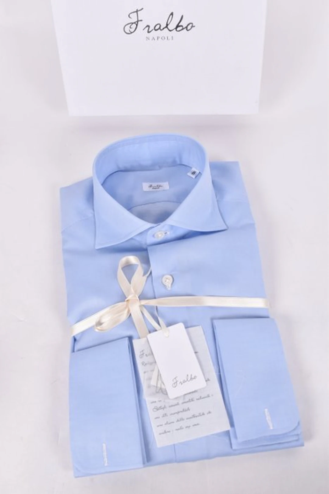 FRALBO NAPOLI - 41 Luxury - French cuffs - No reserve...