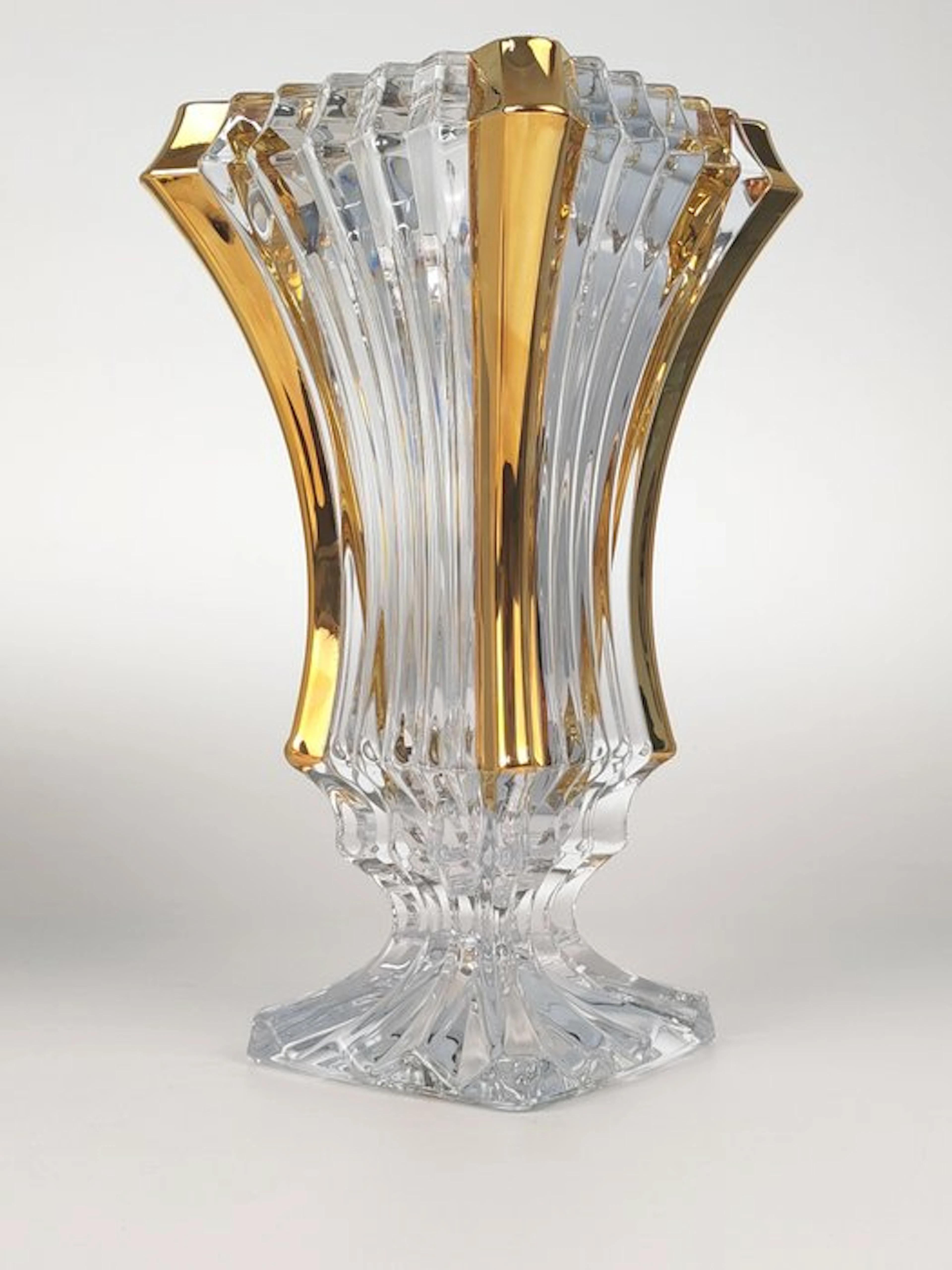 Bohemia Crystal - Vase - Prague - 24kt gold - No lead Crystal Vase