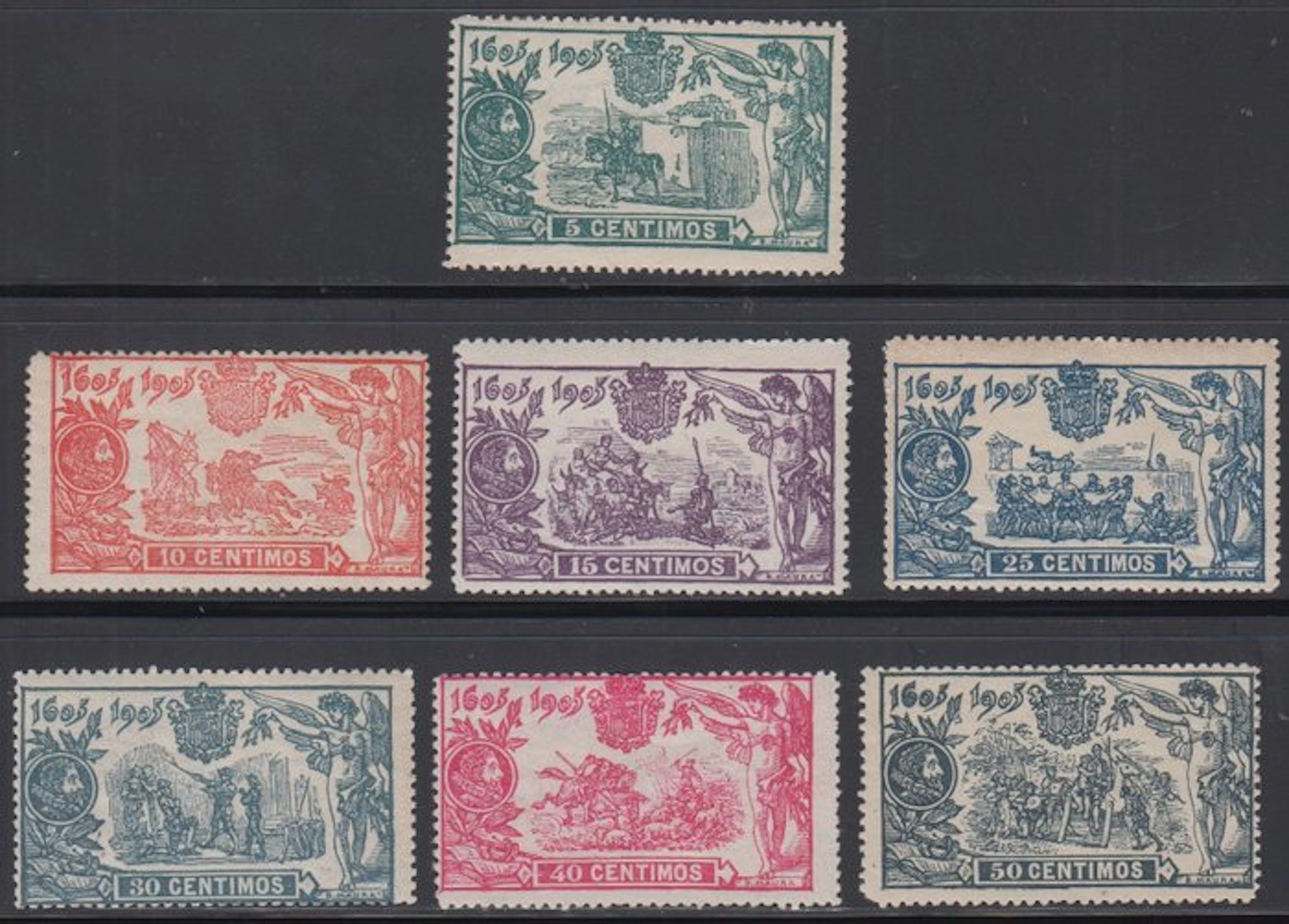 Spain 1905 - 3rd Centenary of the publication of Don Quixote