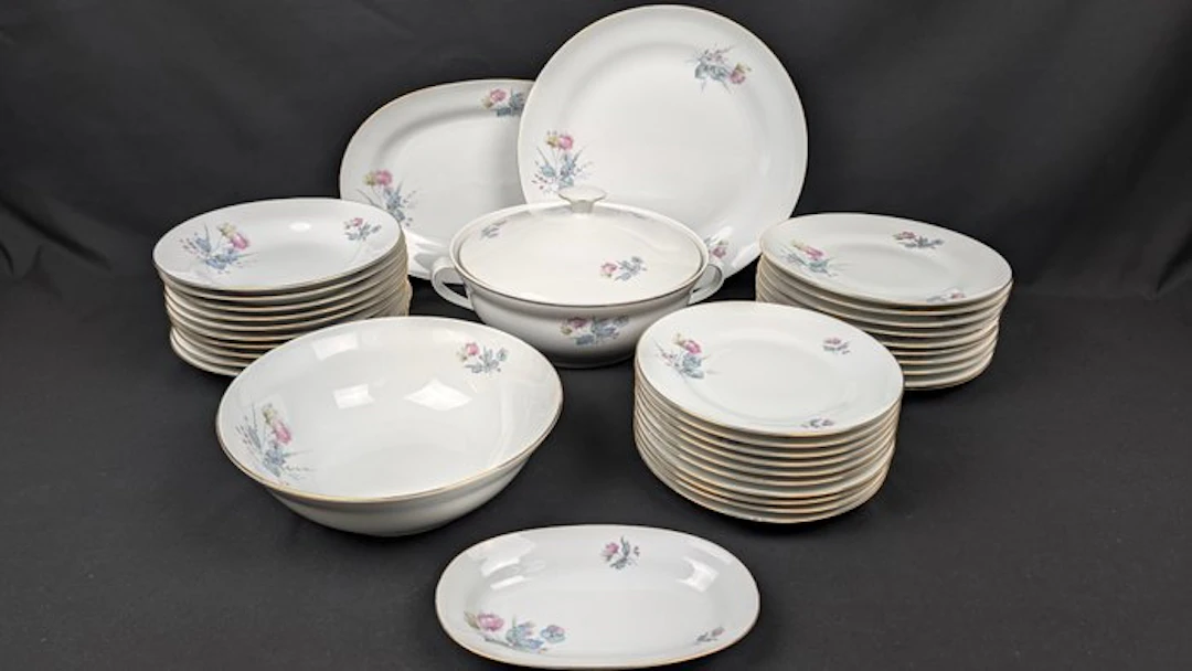 Richard Ginori - Dinner service (35) - Rigo in oro - Porcelain - For 10 people