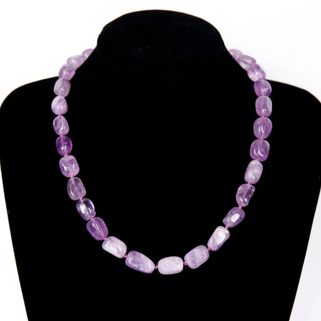 Vintage Amethyst - Necklace Jewellery - Width: 51 cm- 85 g