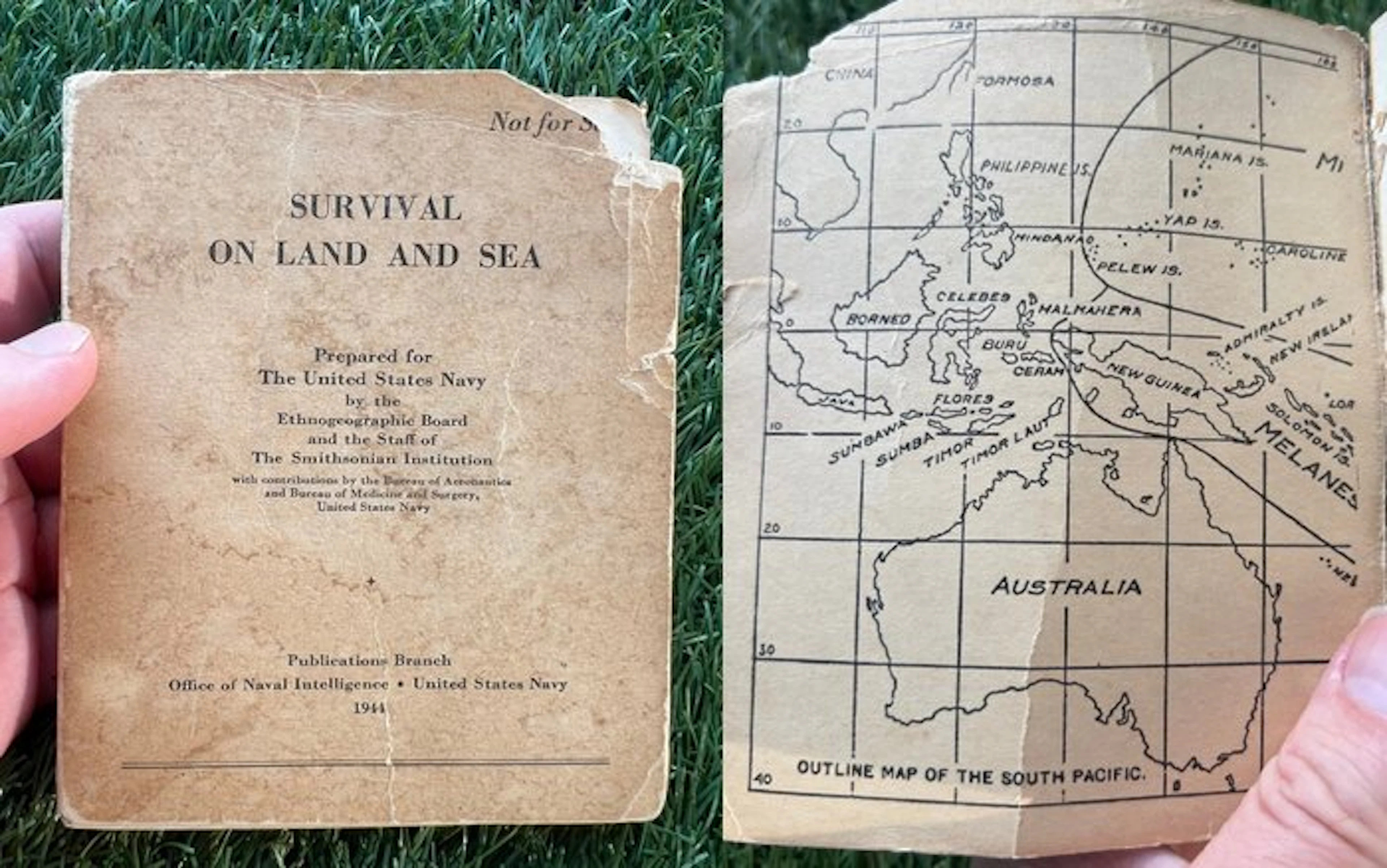Classified US Army Manual ''Survival on Land and Sea''...