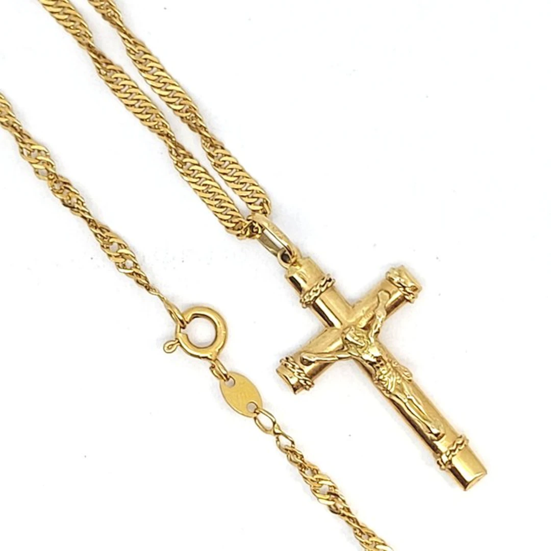 Necklace with pendant - 18 kt. Yellow gold
