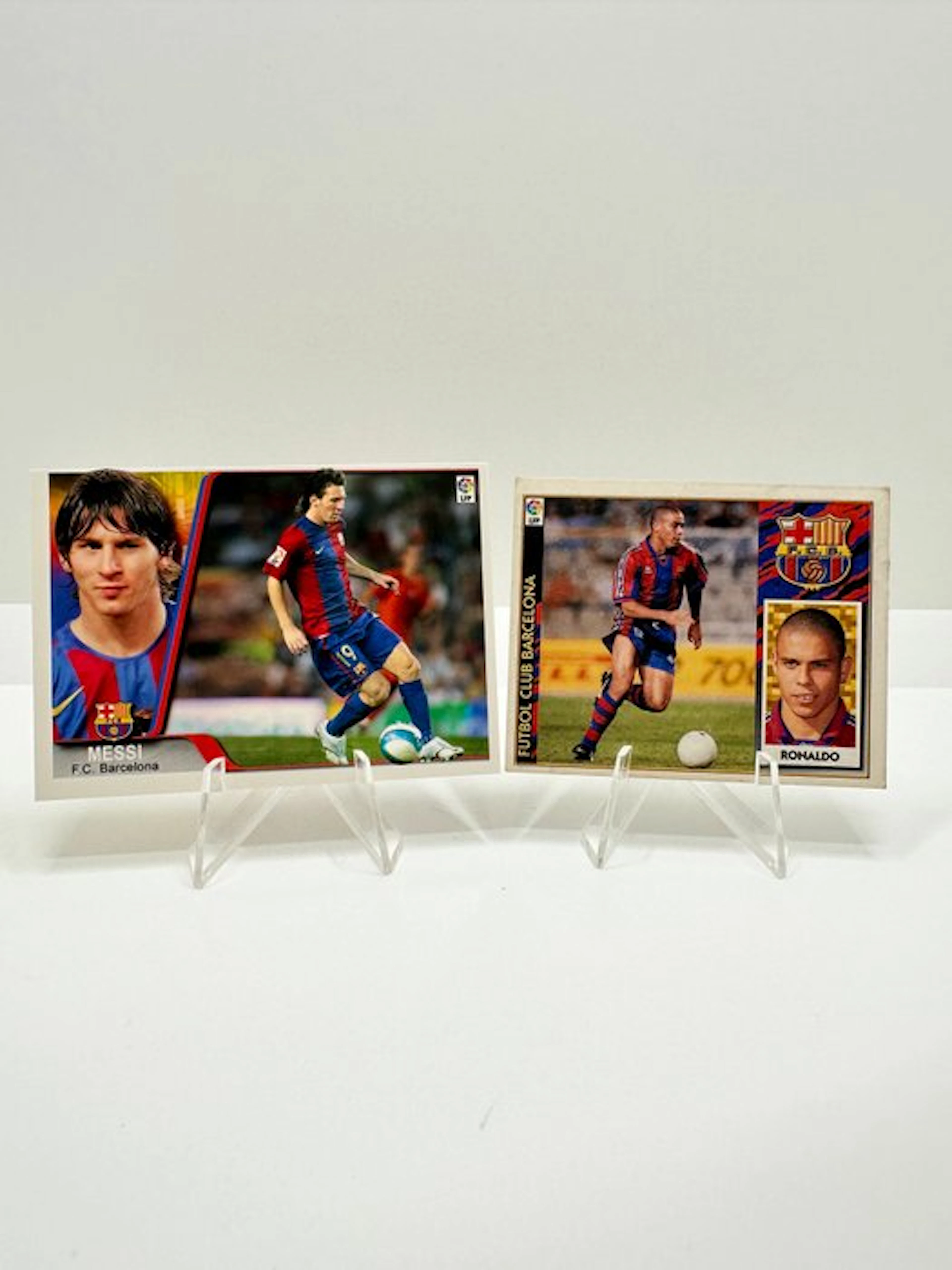 Panini Lionel Messi 2007-08 Mundicromo #33 & Ronaldo...