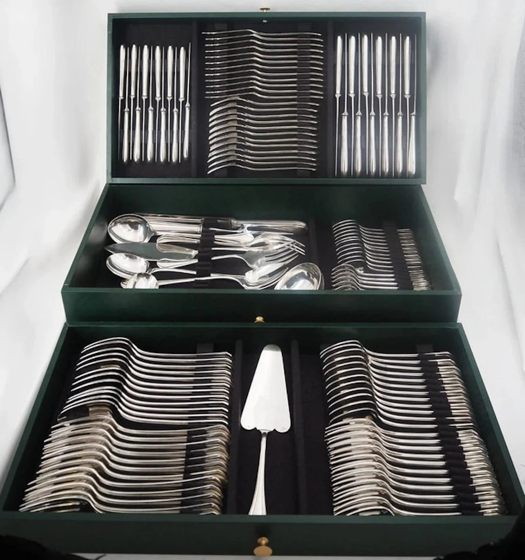 Christofle - Cutlery set for 12 (131) - Printania - Silverplated