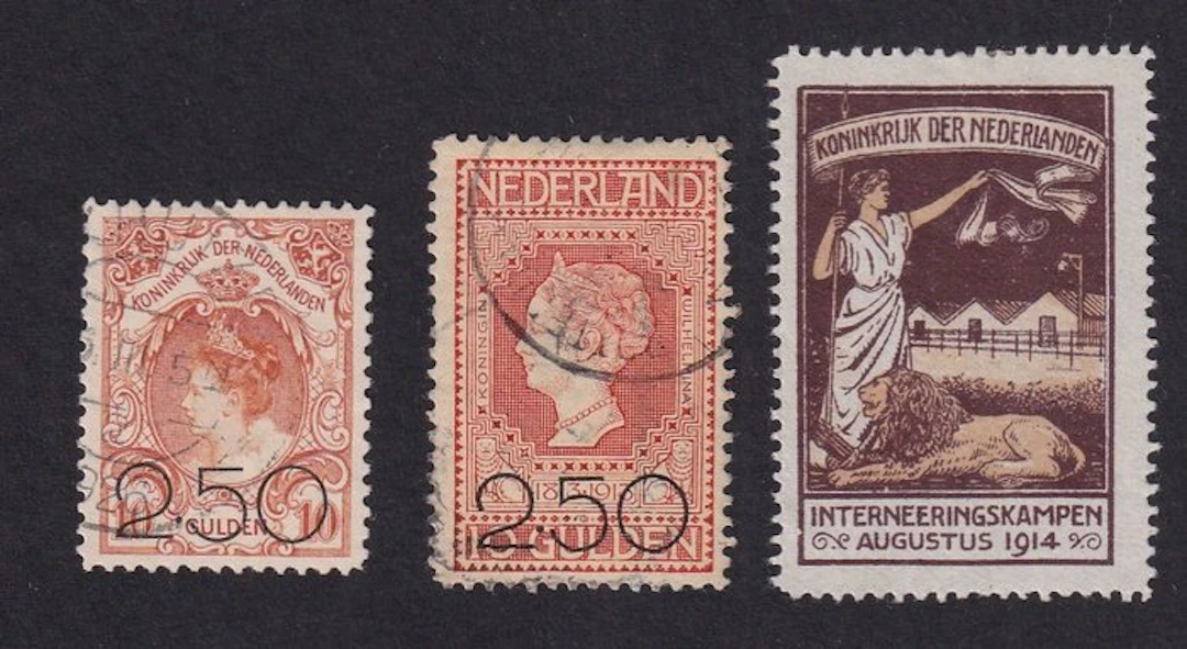 Netherlands 1916/1920 - Clearing-out issue 1920 and Internment stamp 2