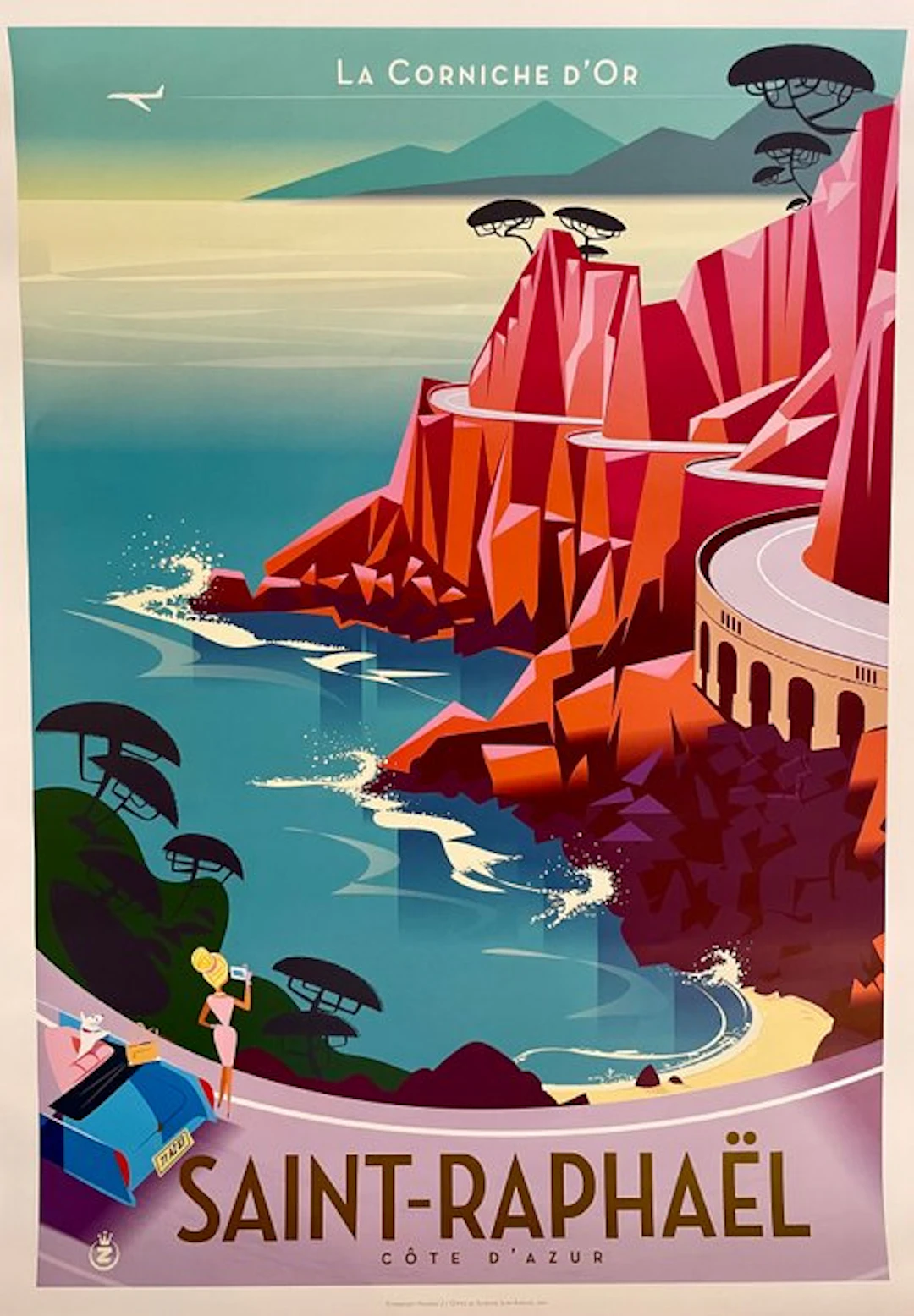 Monsieur Z - Affiche de Tourisme "Saint-Raphaël La Corniche d'Or" - 2016