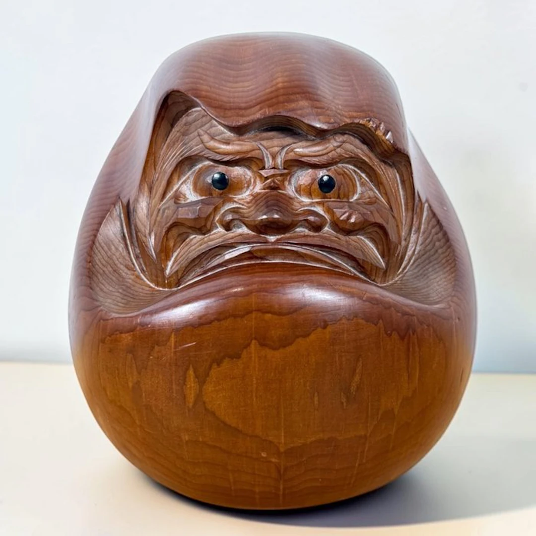 Daruma - Wood - Kokuei - Japan - Shōwa period (1926-1989)