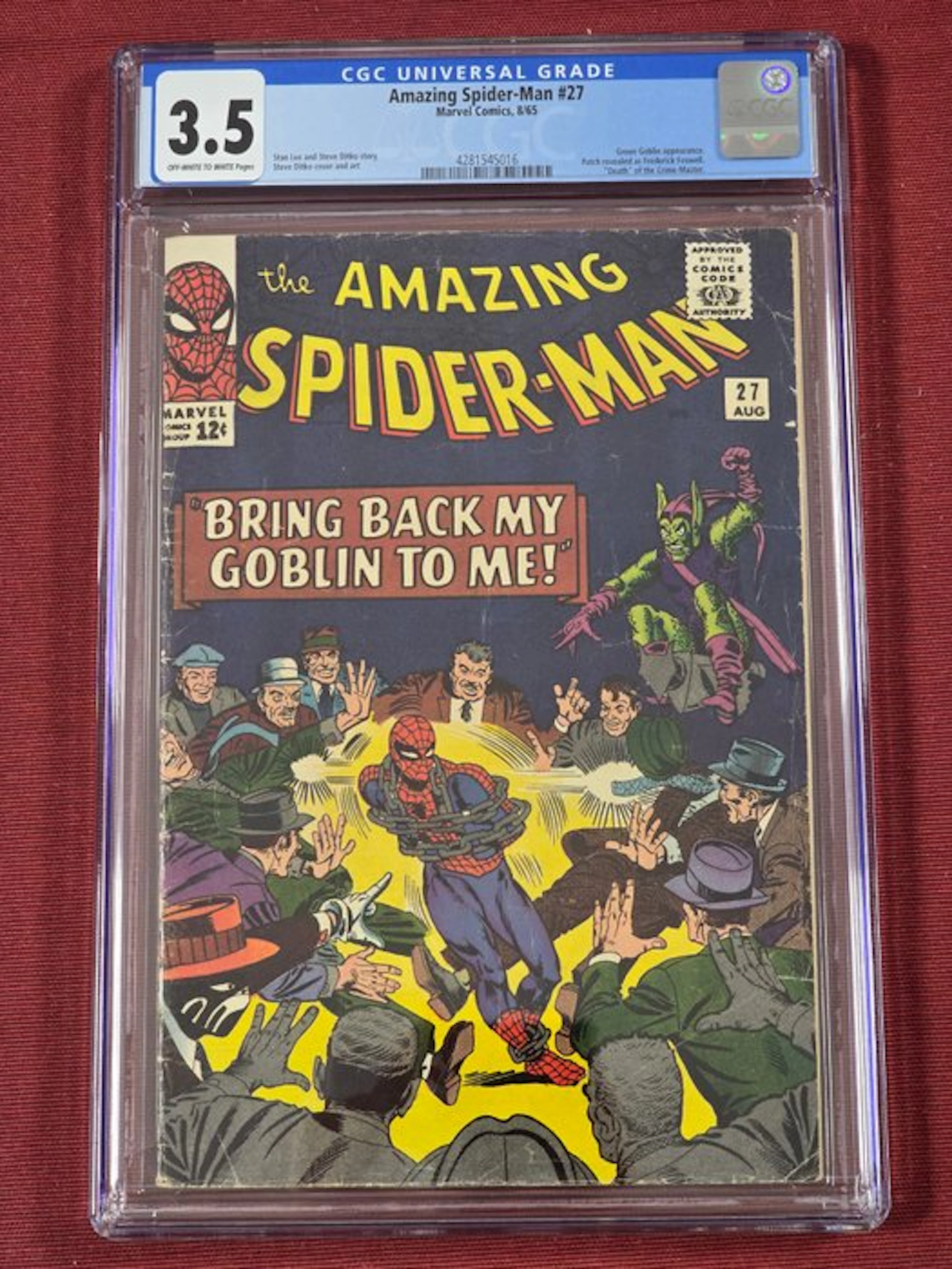 Amazing Spider-Man #27 - 1 Graded comic - First edition - 1965 - CGC 3.5