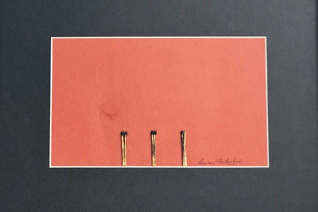 Bernard Aubertin (1934-2015) - Dessin de feu