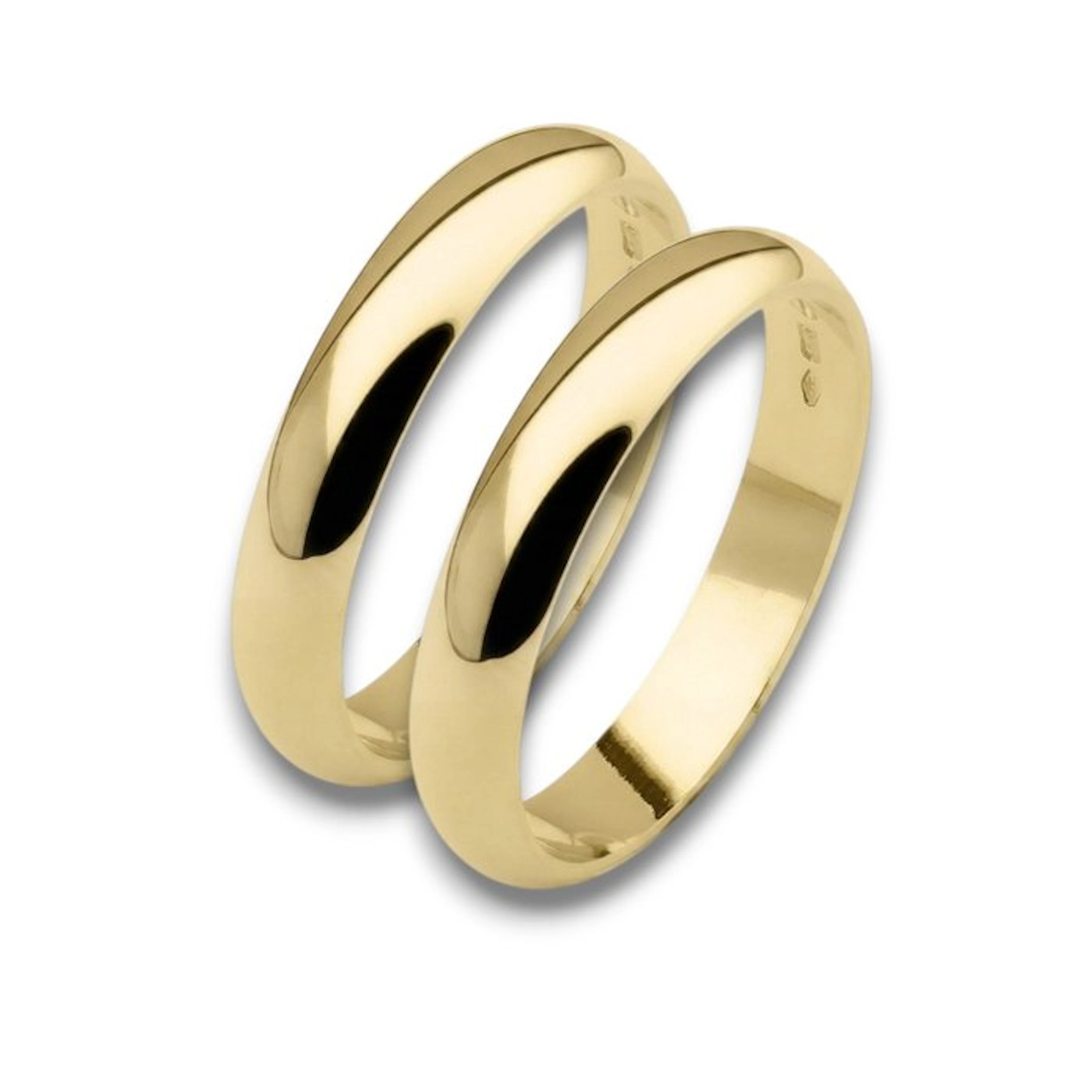 Wedding ring - 18 kt. Yellow gold - Pair of wedding bands 14.4 g