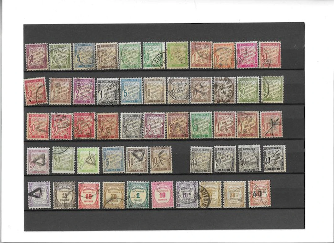 France - Lot of French revenue stamps