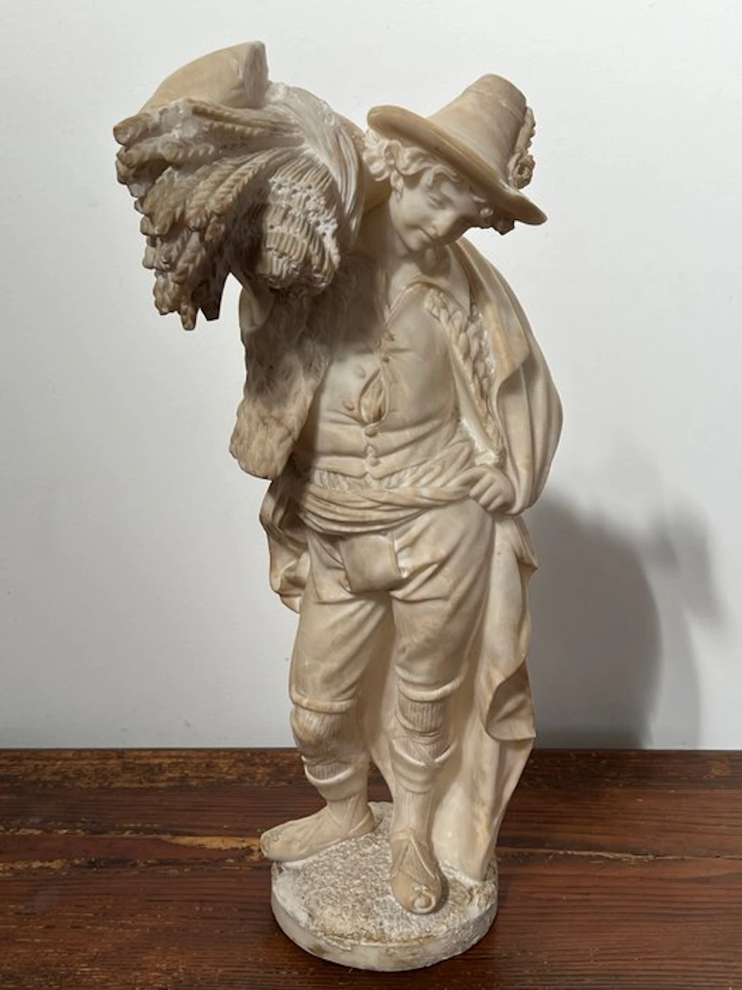 Sculpture, contadino - 52 cm - Alabaster