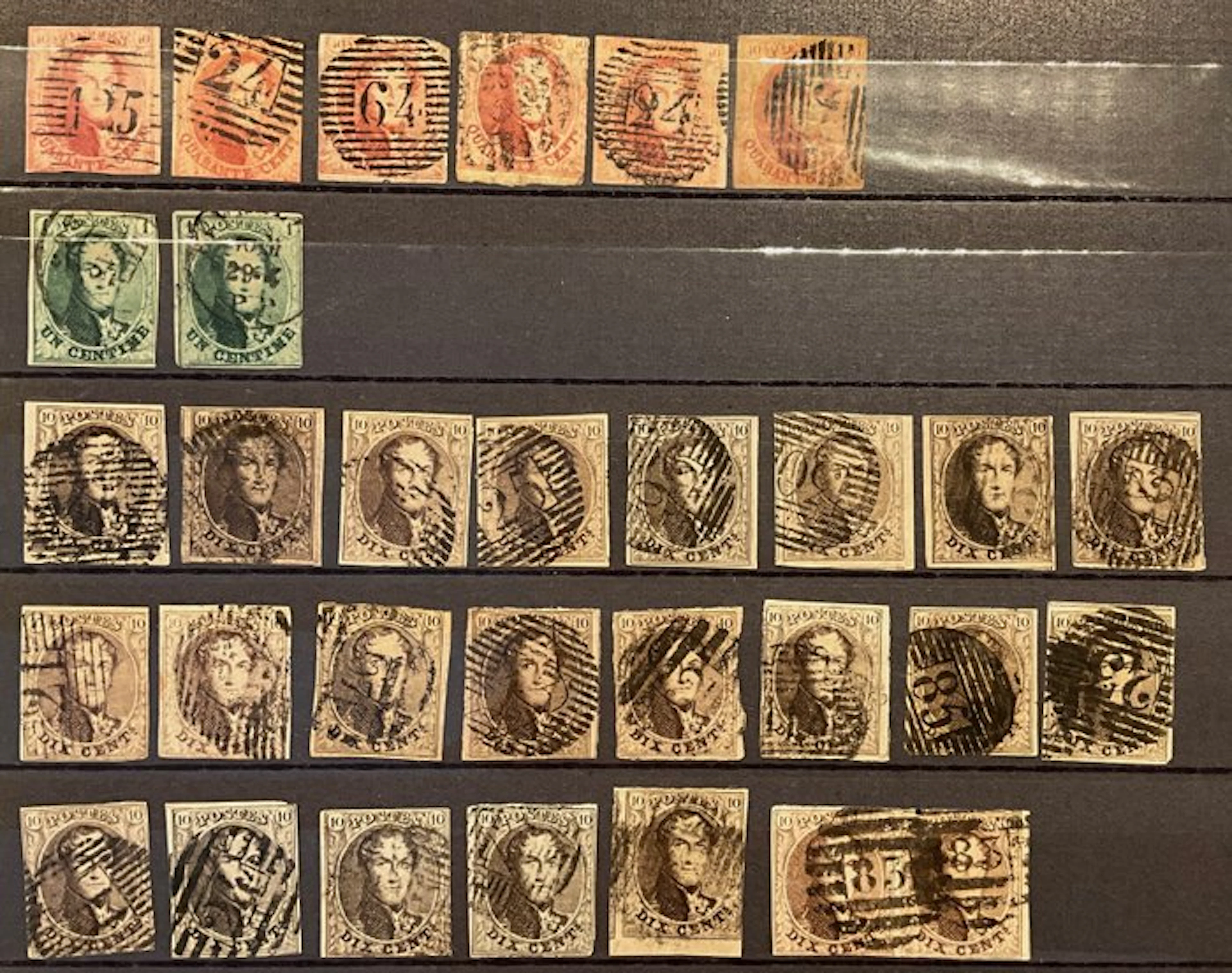 Belgium 1851/1863 - Collection of smooth-edged and serrated medallions