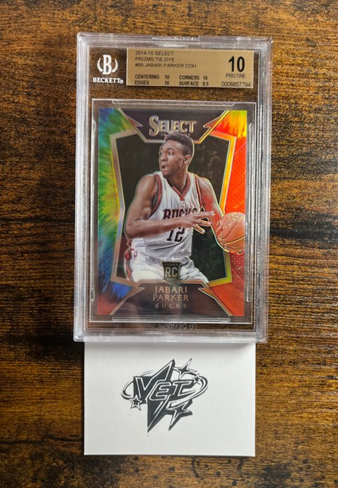 BGS 10/ Jabari Parker Con 2014-15 Select Prizms Tie Dye...