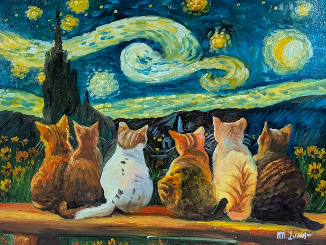 Michele Luna (1980) - Guardando il celo stellato, Omaggio a Van Gogh