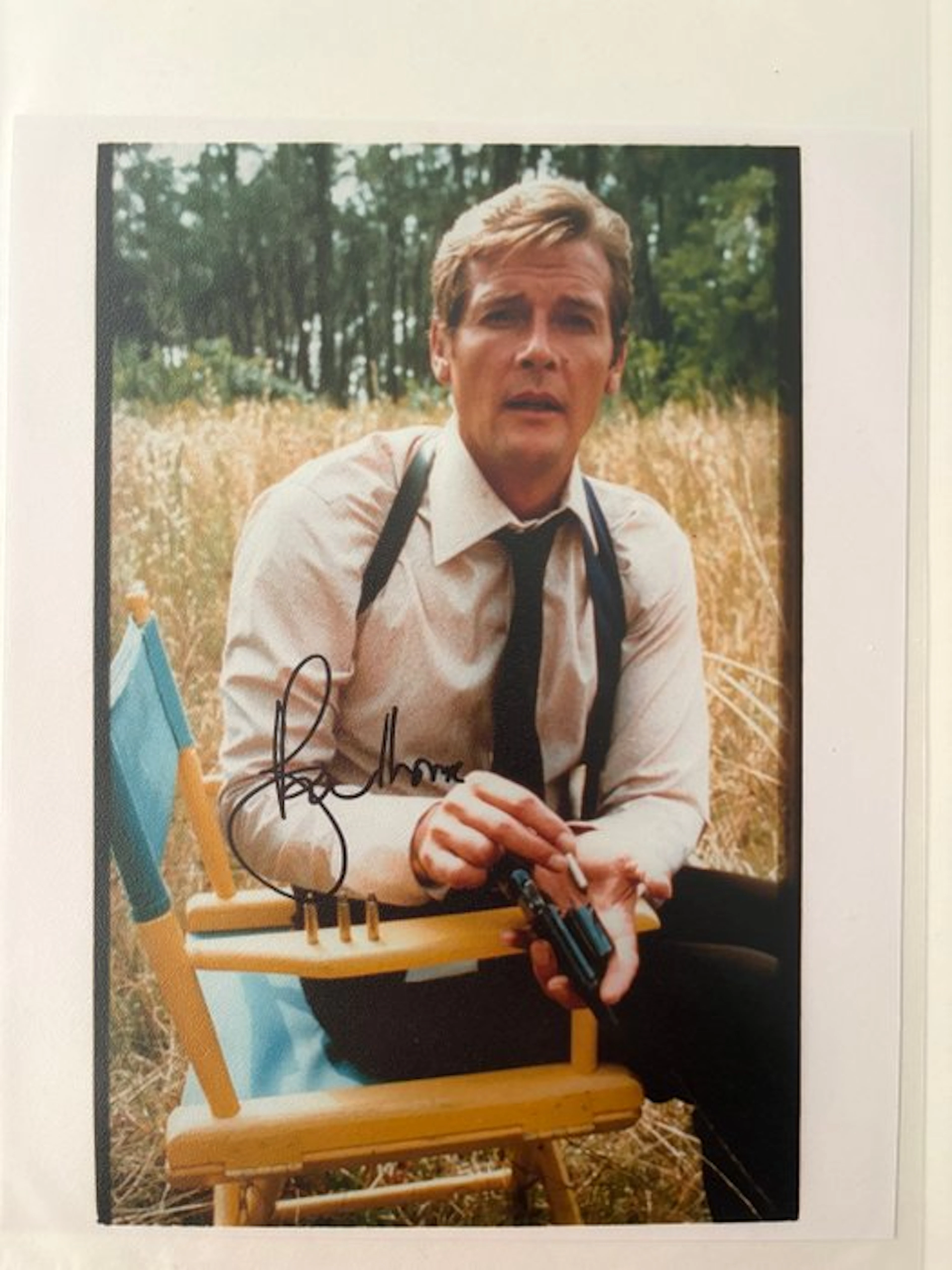 James Bond - Roger Moore as "James Bond" Handsigned photo...