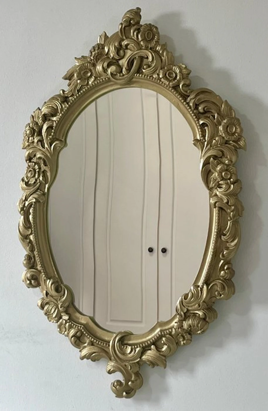 Wall mirror - Crystal, Plaster - 60×90 cm, 1960s–70s
