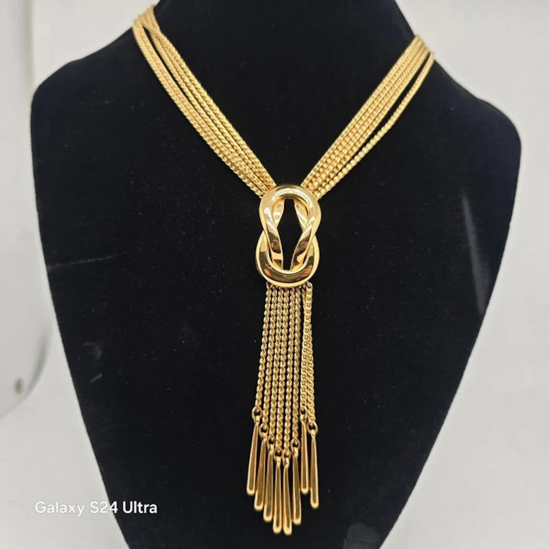 Monet - Gold-plated - Necklace - 1960 Early piece Damita