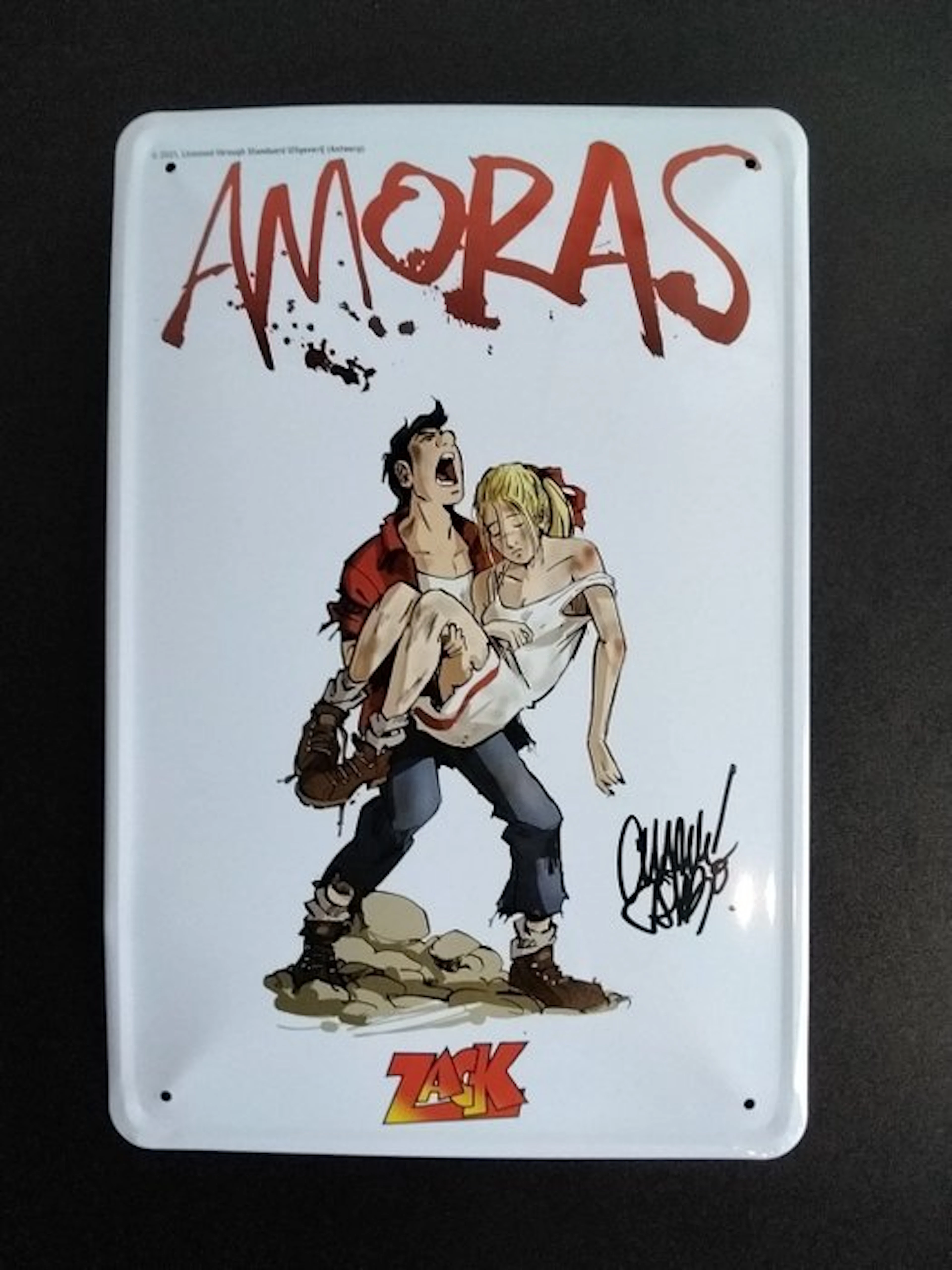 Suske en Wiske - 1 metal plate - signed Cambré - Zack - 2021
