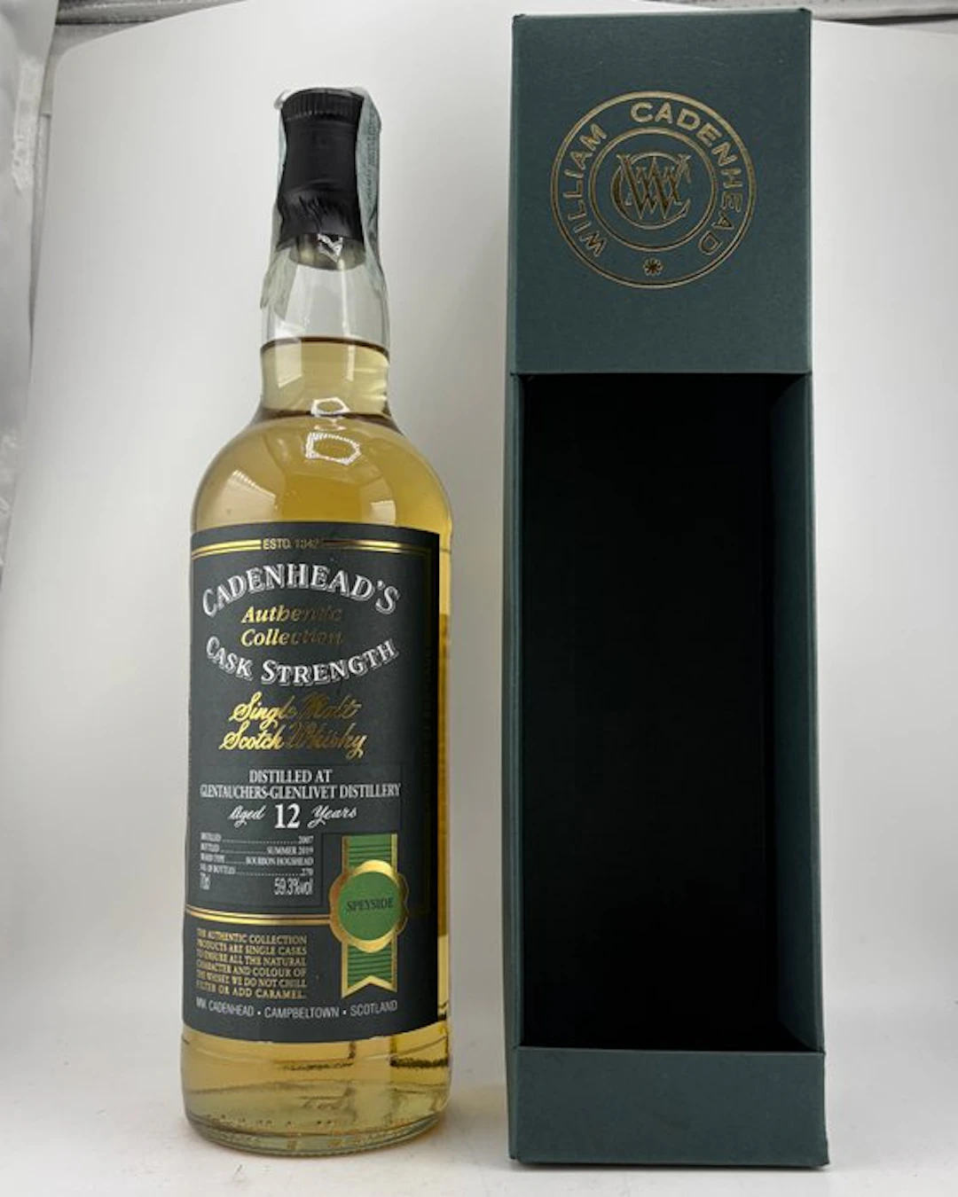 Glentauchers 2007 12 years old Authentic Collection - Cadenhead's - b