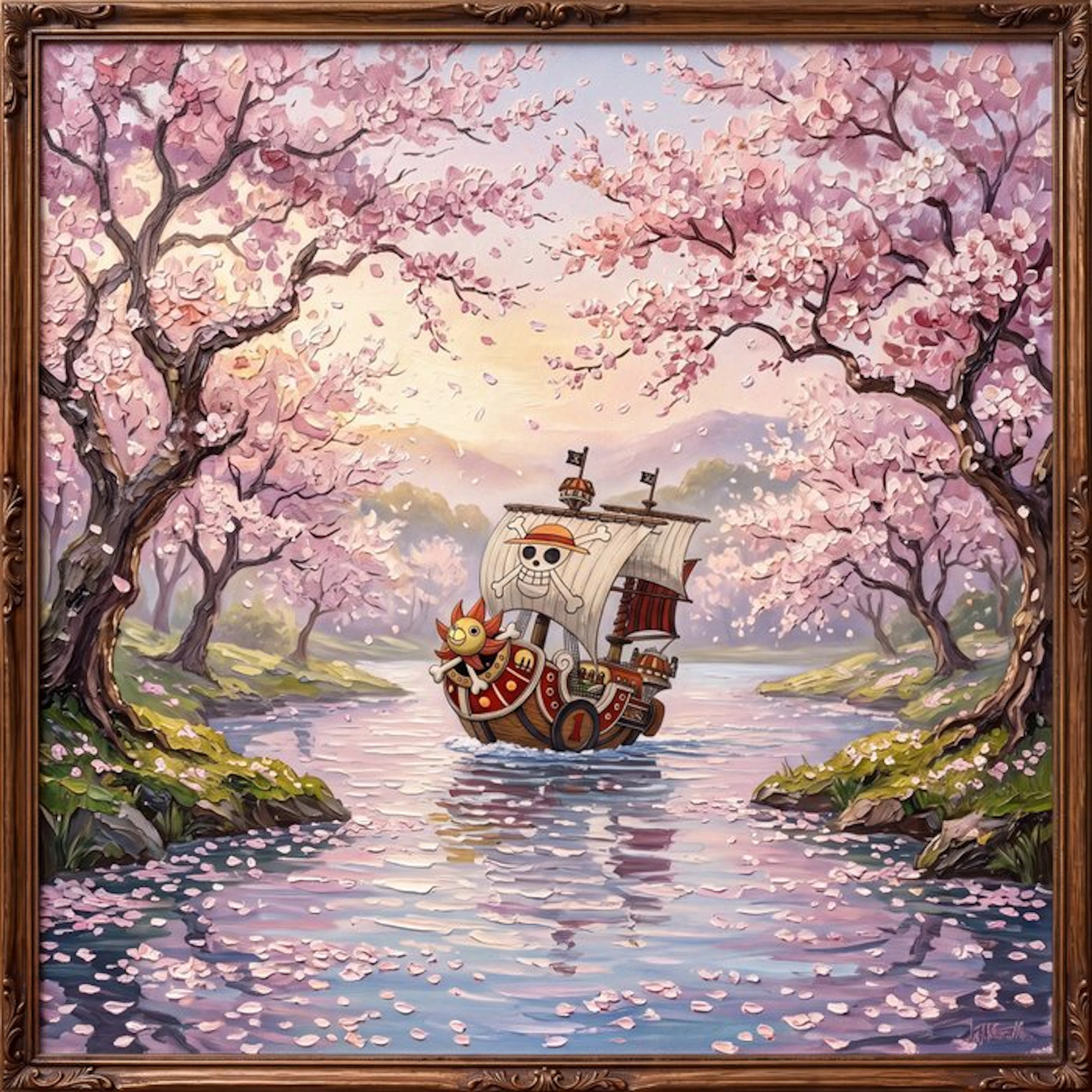 MEDSAN - One Piece Thousand Sunny Sakura (桜とサウザンド・サニー号) - UNIQUE WORK