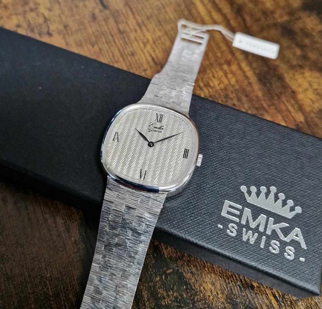 EMKA Geneve - Handaufzug ETA 6 3/4 x 8 - No reserve price...