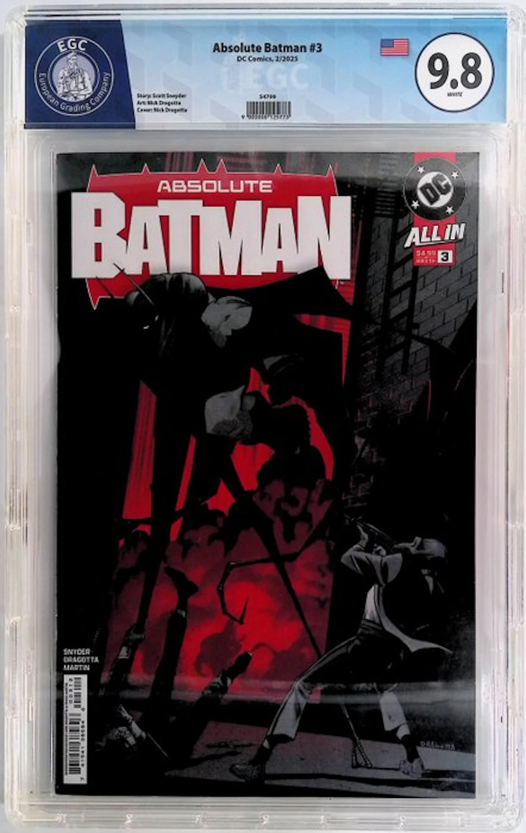 Absolute Batman #3 - EGC 9.8 - 1 Graded comic - First edition - 2025