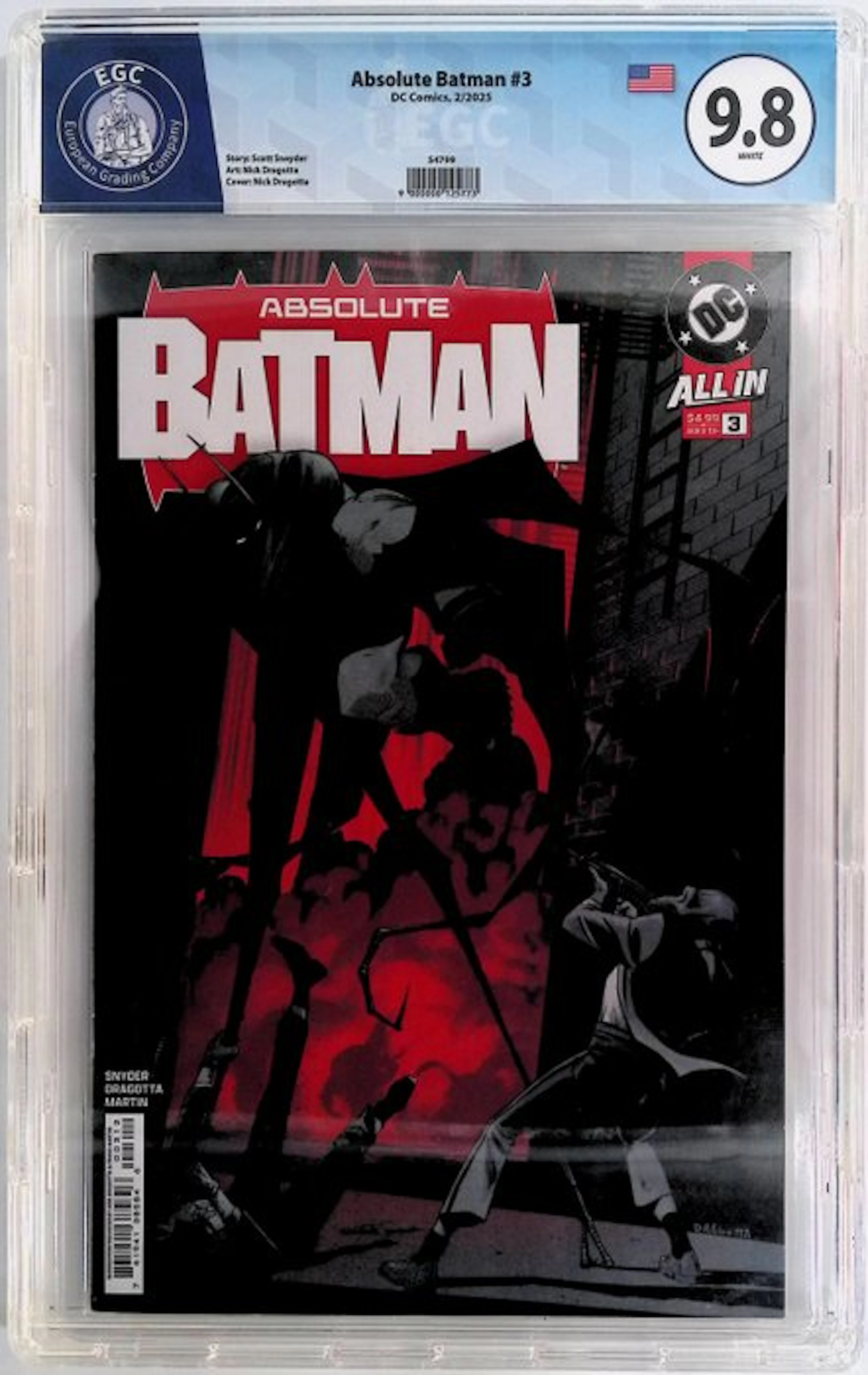 Absolute Batman #3 - EGC 9.8 - 1 Graded comic - First edition - 2025