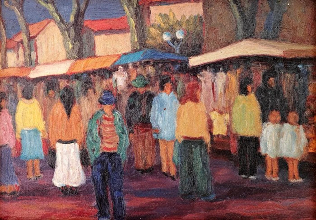 École expressionniste européenne (XX) - Le Marché - NO RESERVE