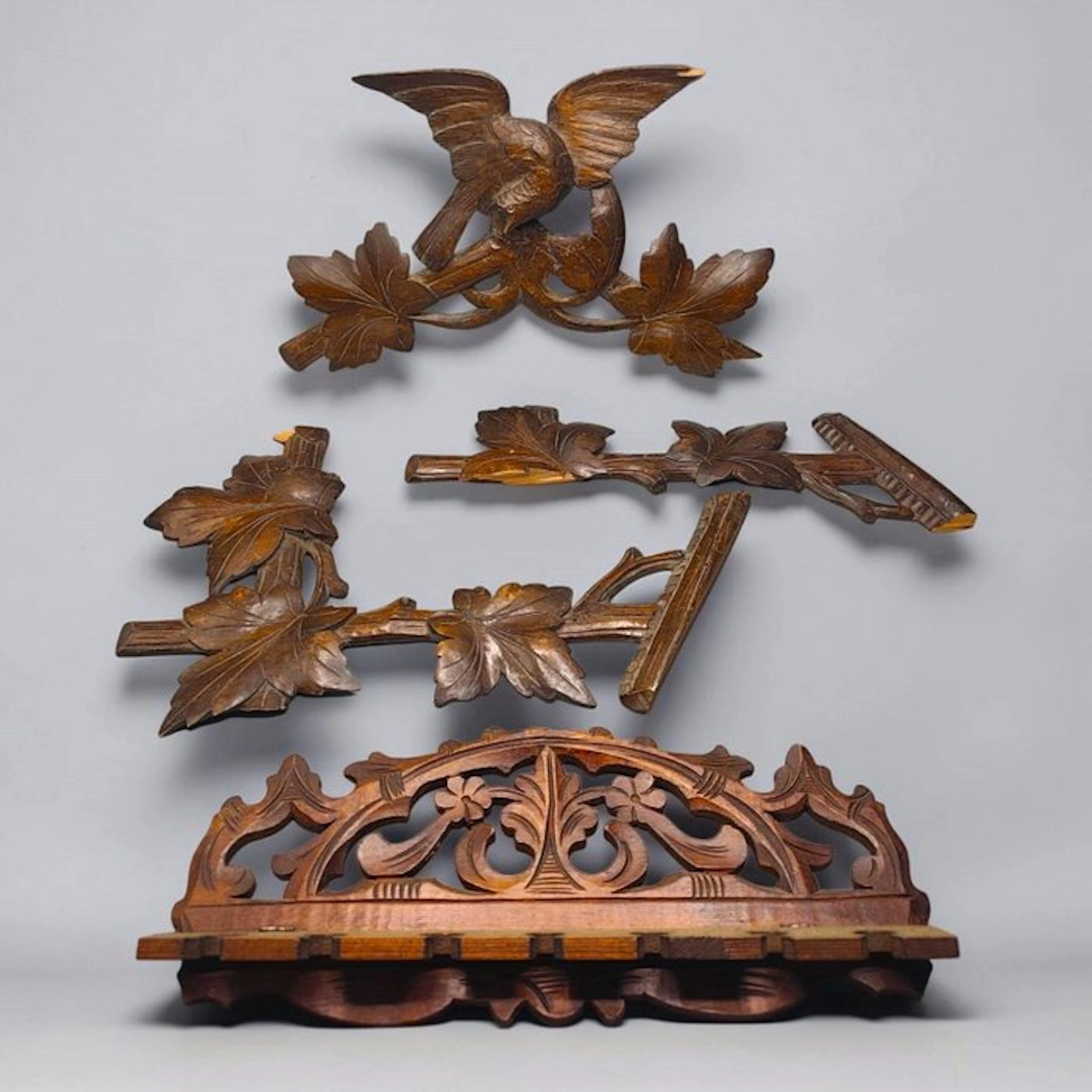 Decorative ornament - Bird & Foliage Motifs - France