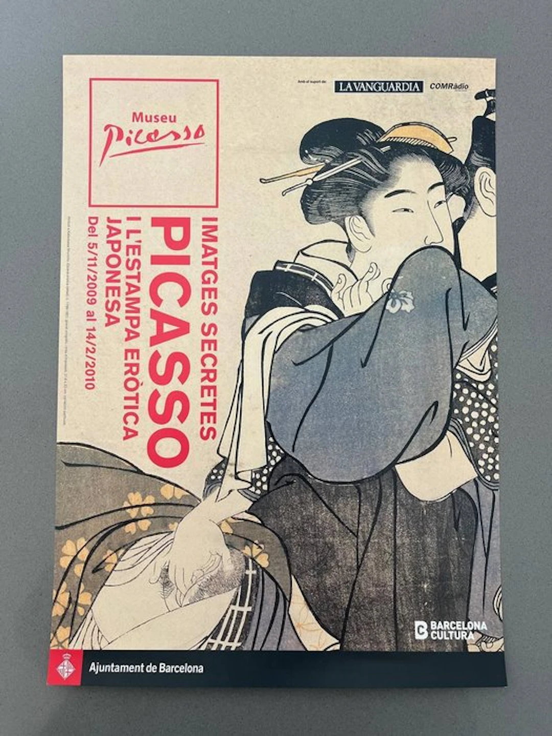 Katsukawa Shunchô - **ORIGINAL Exhibition poster "Secret...