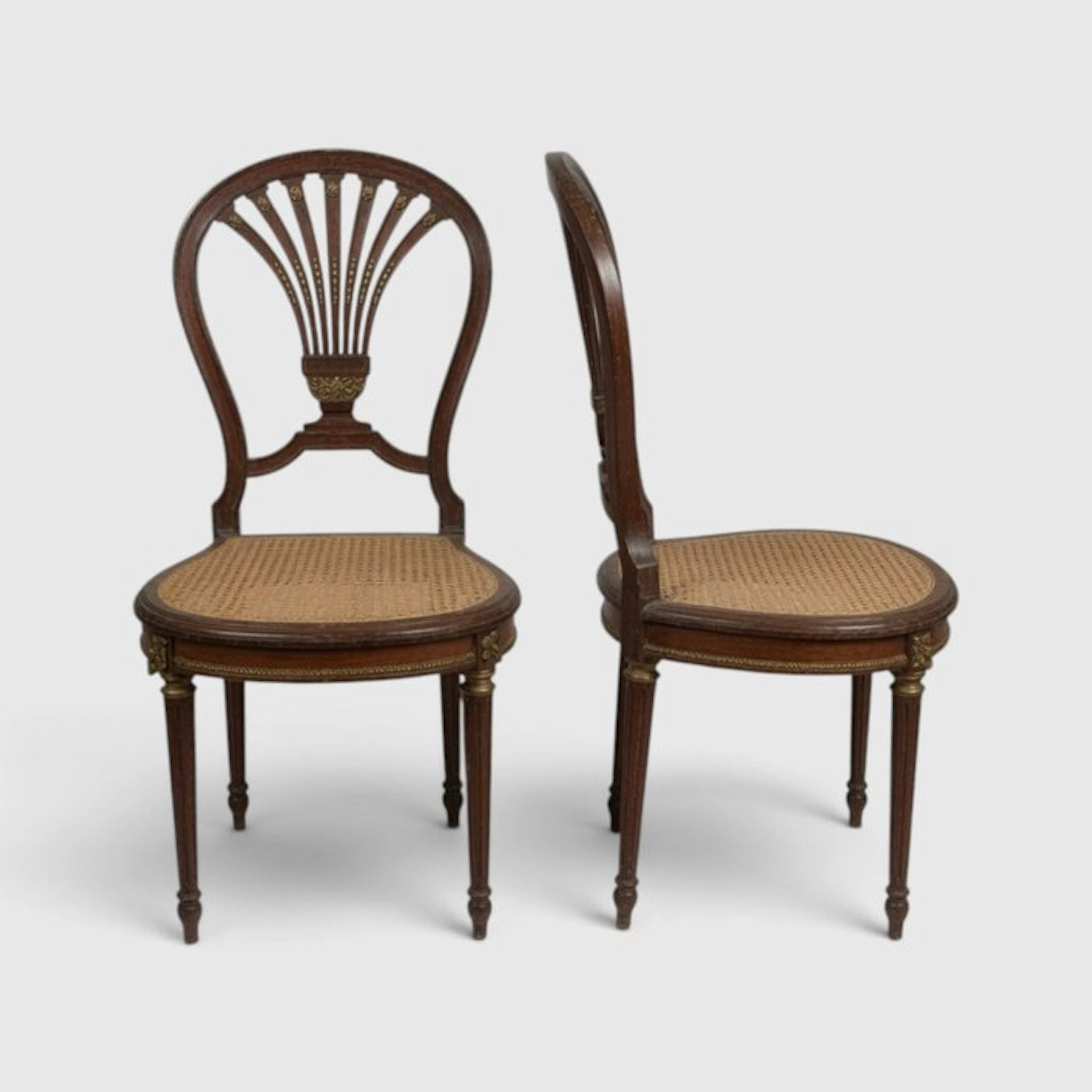 Chair (2) - Pair of 19th Century French Louis XVI Style...