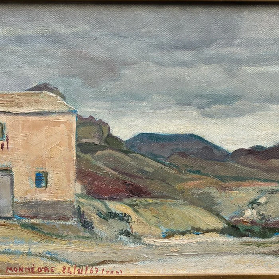 Augustin Memin (1910 - 1981) - Paysage à Monnègre...