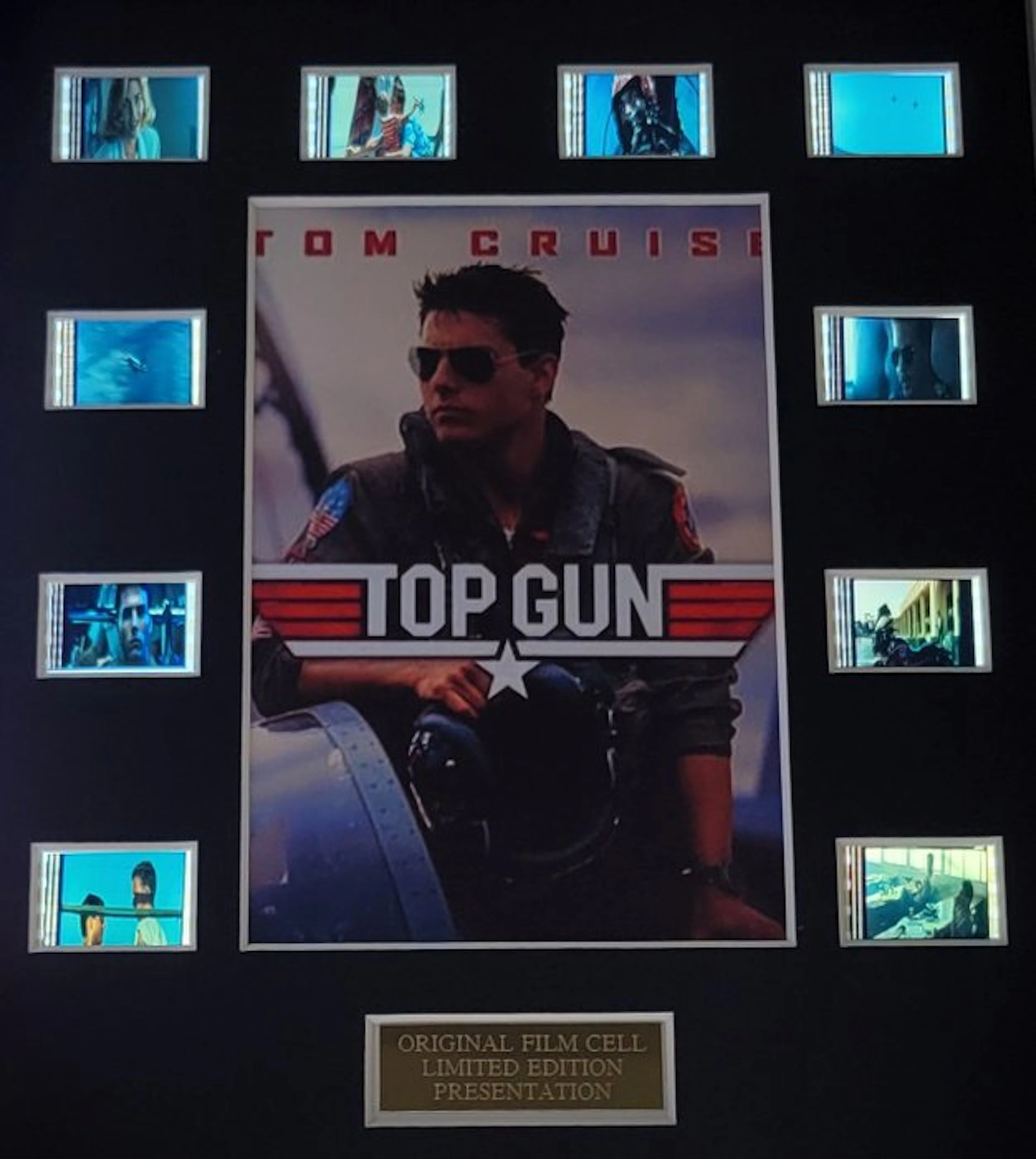 Top Gun - Tom Cruise - Framed Film Cell Display with COA